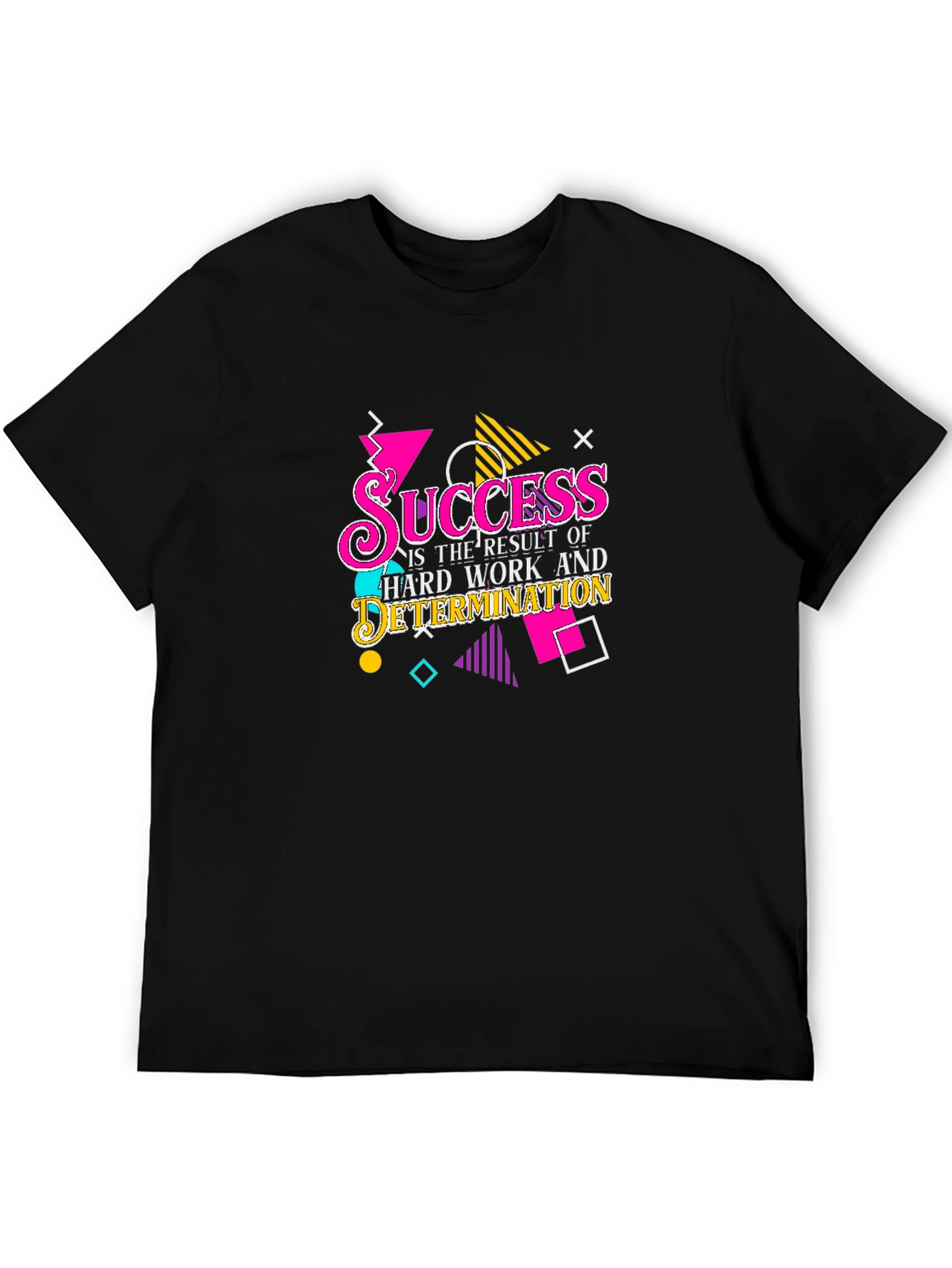 Success Motivation Black T-Shirt