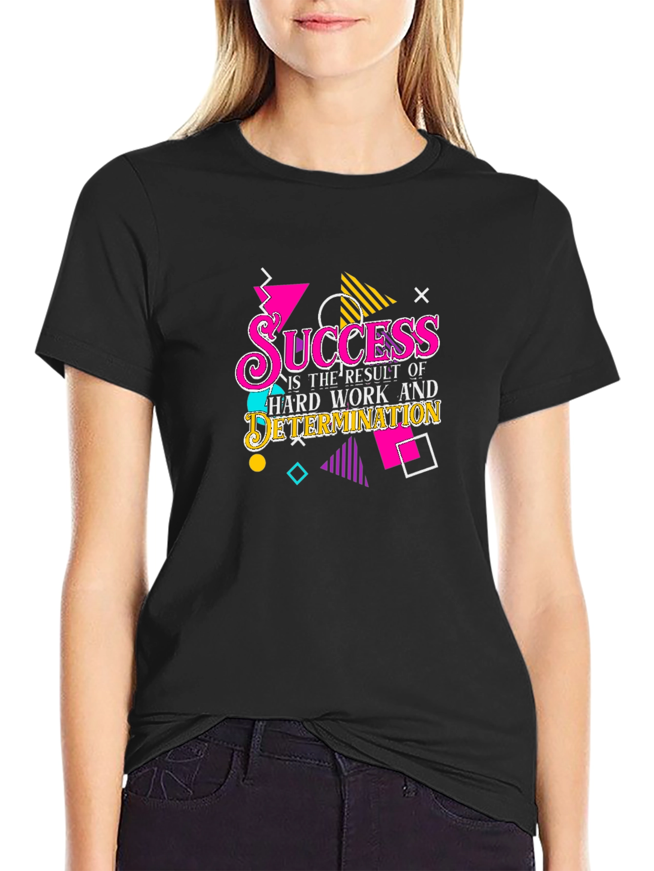Success Motivation Black T-Shirt