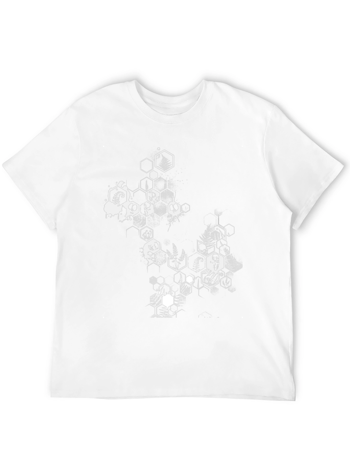Geometric Skull Graphic Tee - Mens Black T-Shirt