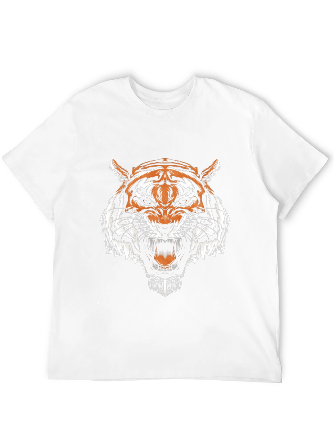 Black Tiger Graphic Tee - Fierce Animal Print