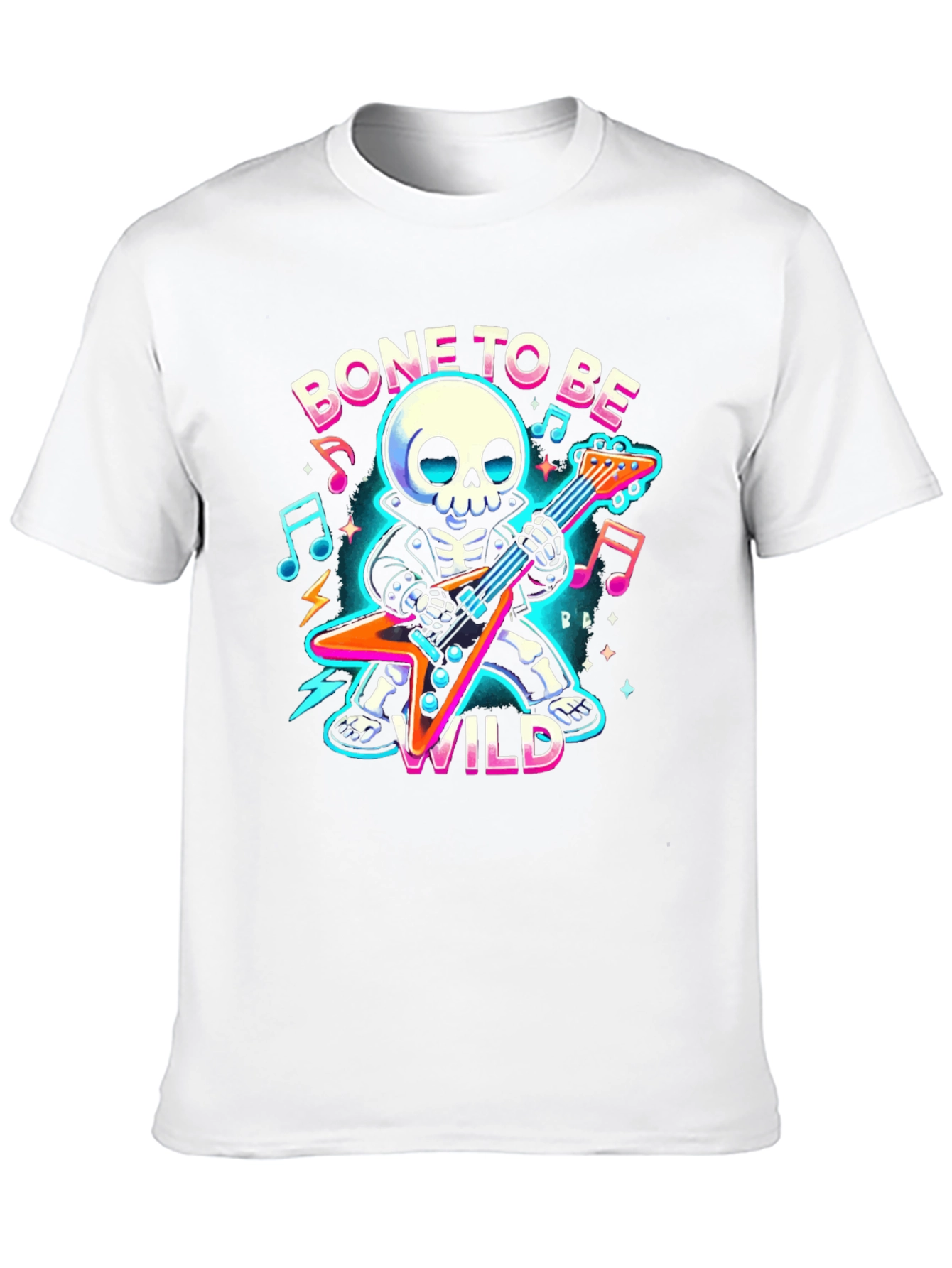 Bone to Be Wild Skeleton Guitarist T-Shirt