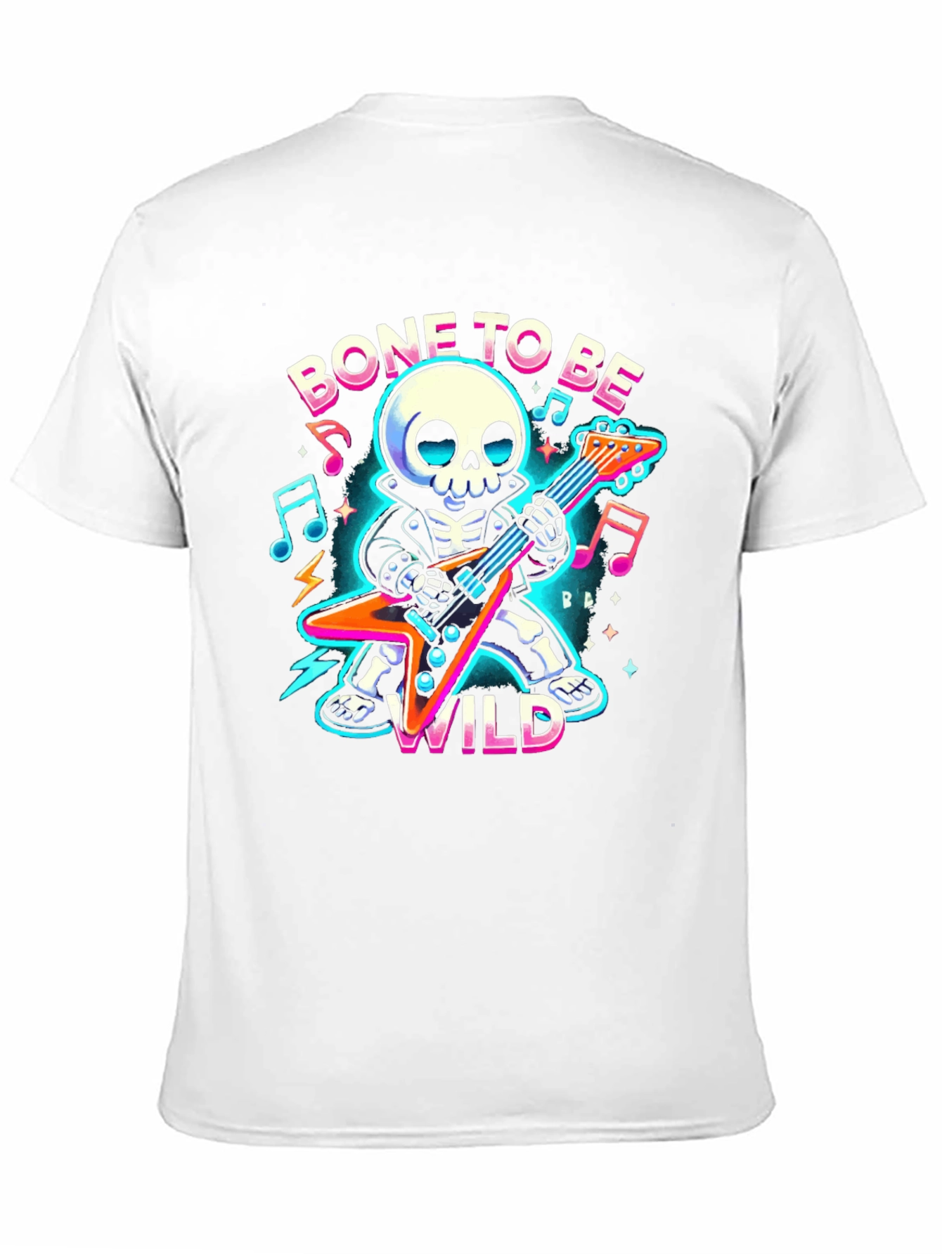 Bone to Be Wild Skeleton Guitarist T-Shirt