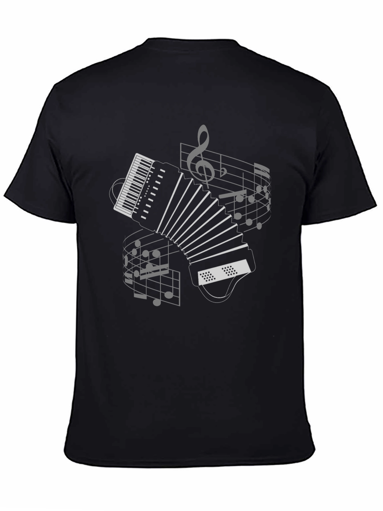 Musical Accordion Graphic T-Shirt