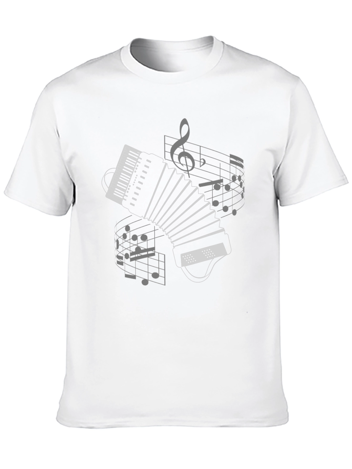 Musical Accordion Graphic T-Shirt