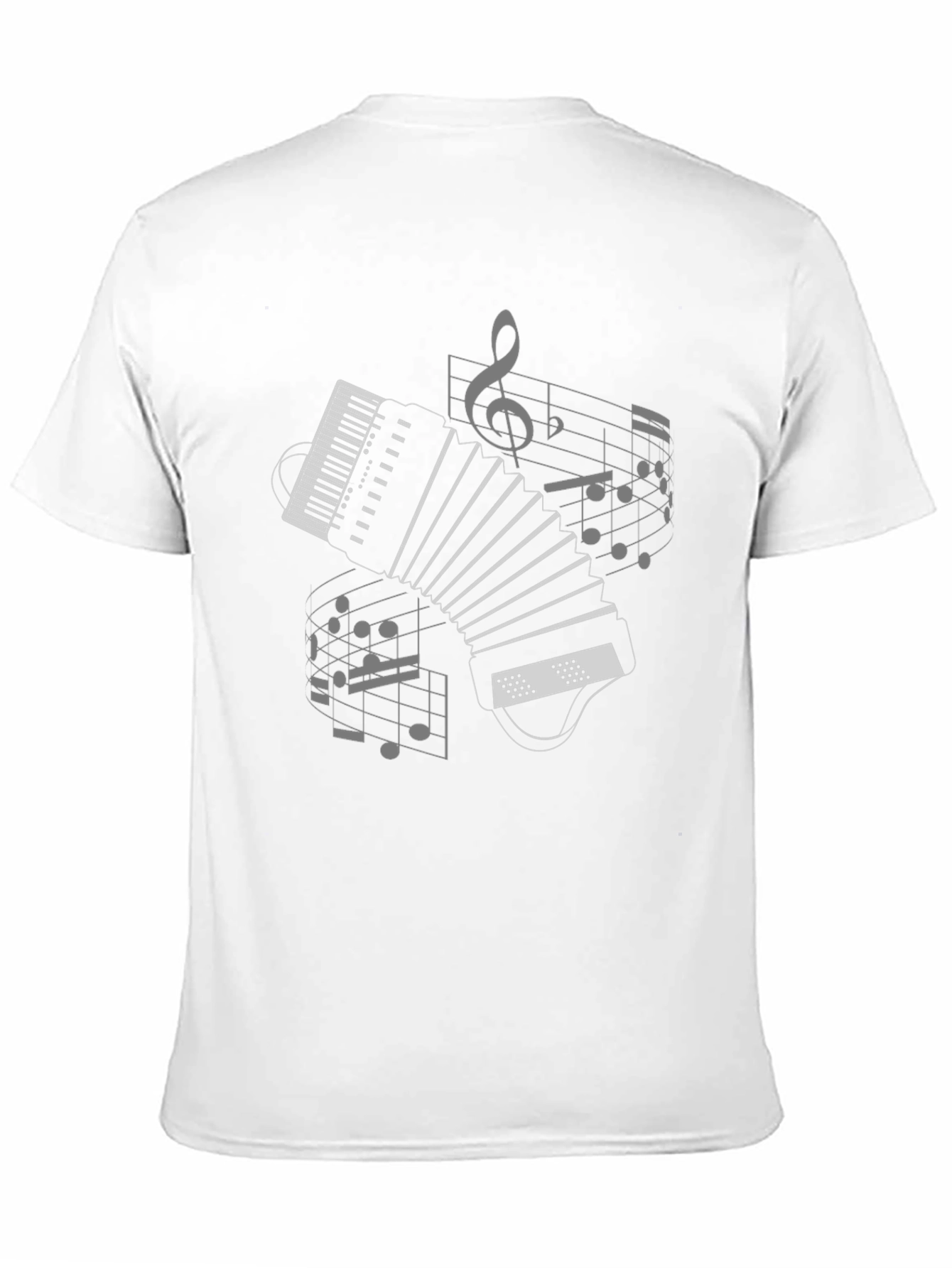 Musical Accordion Graphic T-Shirt