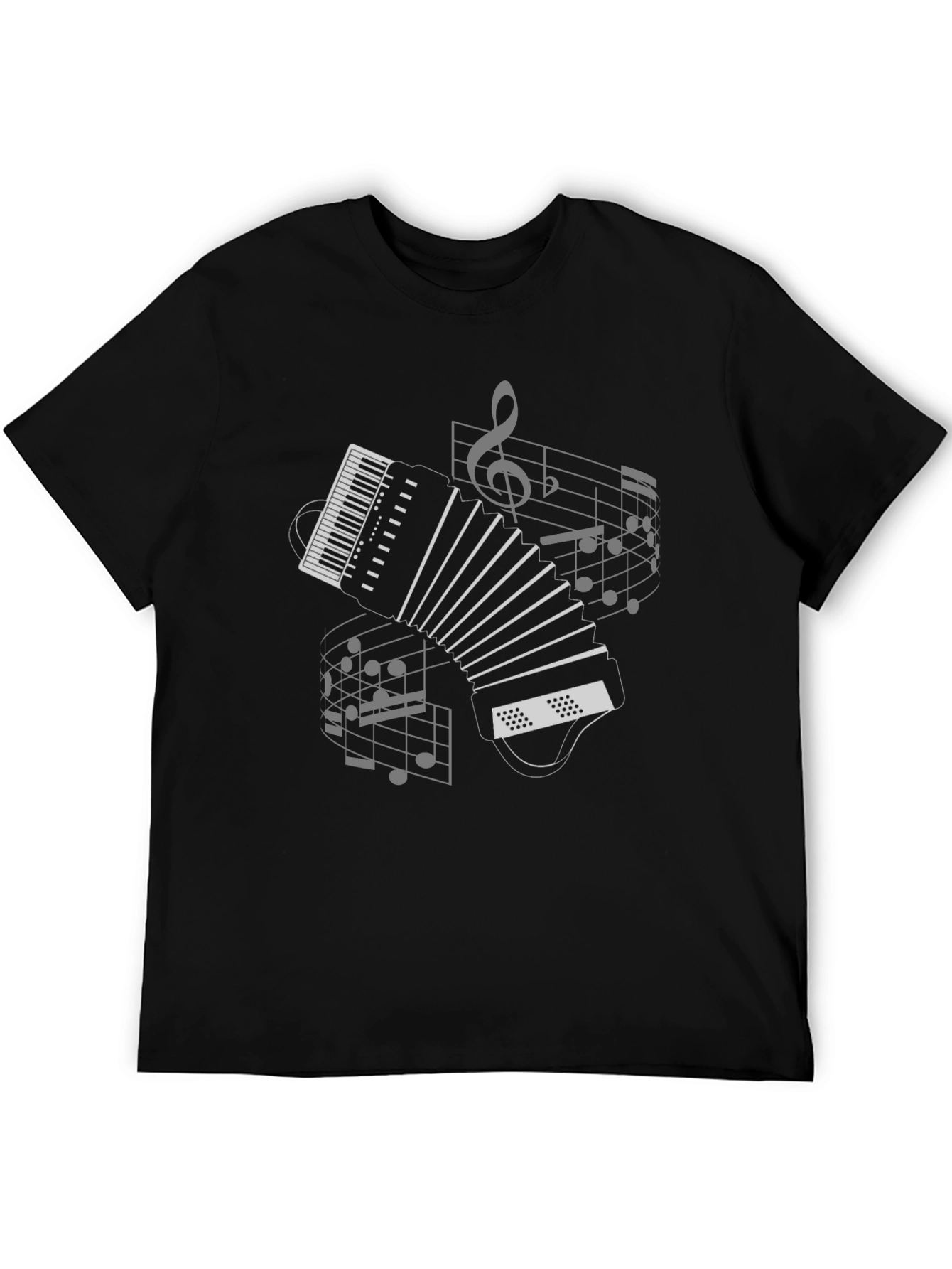 Musical Accordion Graphic T-Shirt