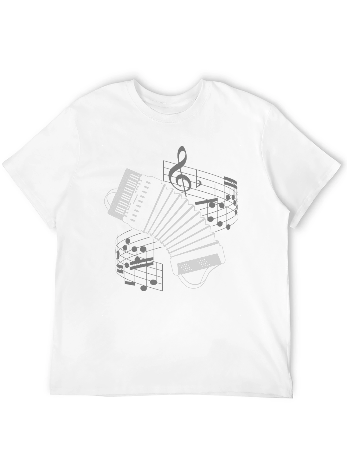 Musical Accordion Graphic T-Shirt