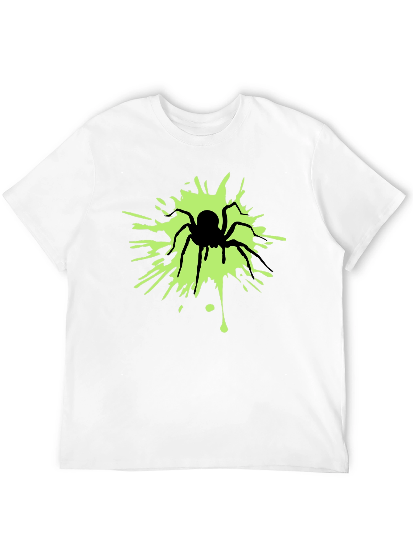 Glow Spider Graphic Tee - Mens Black T-Shirt
