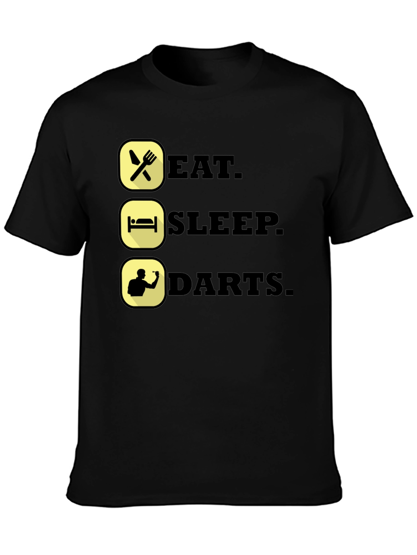Eat Sleep Darts Funny Graphic T-Shirt