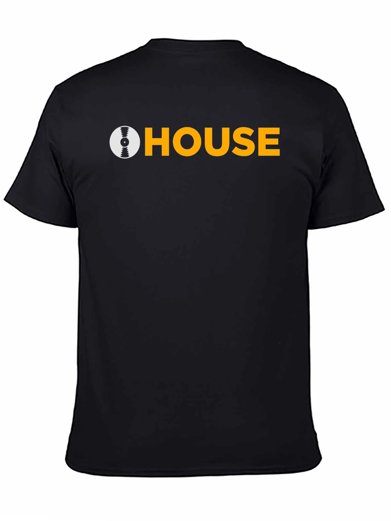 House Music DJ Graphic Tee - Black Cotton T-Shirt