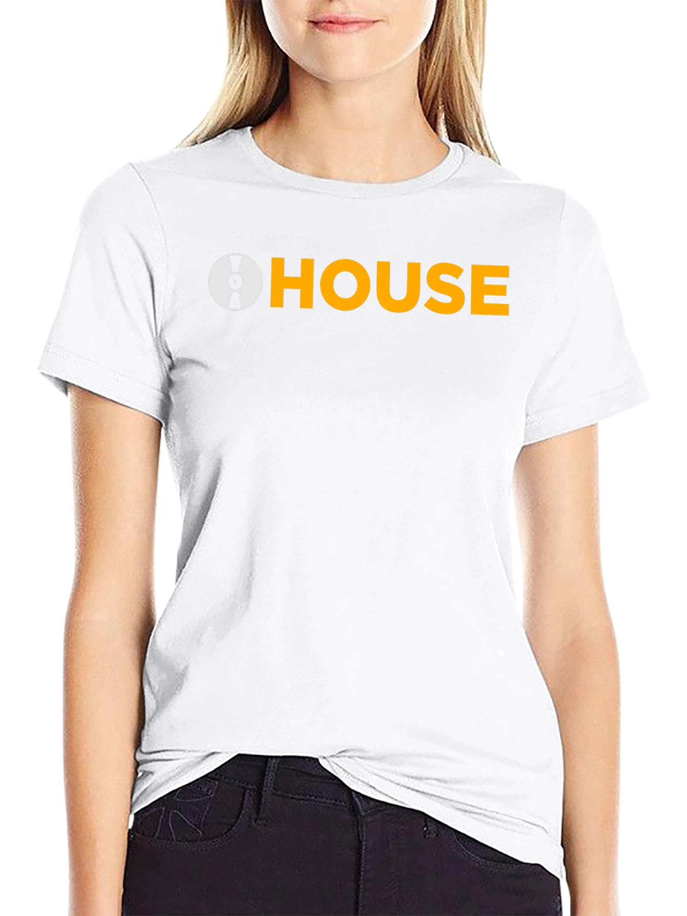 House Music DJ Graphic Tee - Black Cotton T-Shirt