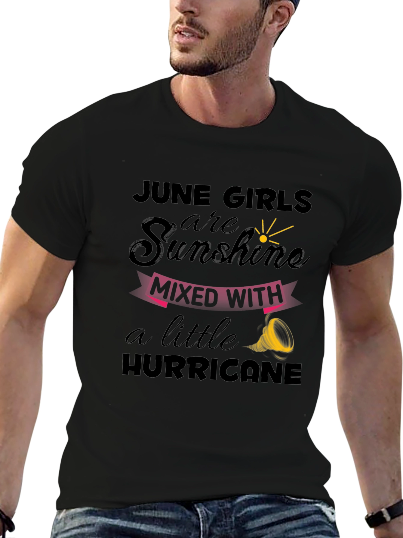 June Girls Sunshine Hurricane Graphic T-Shirt