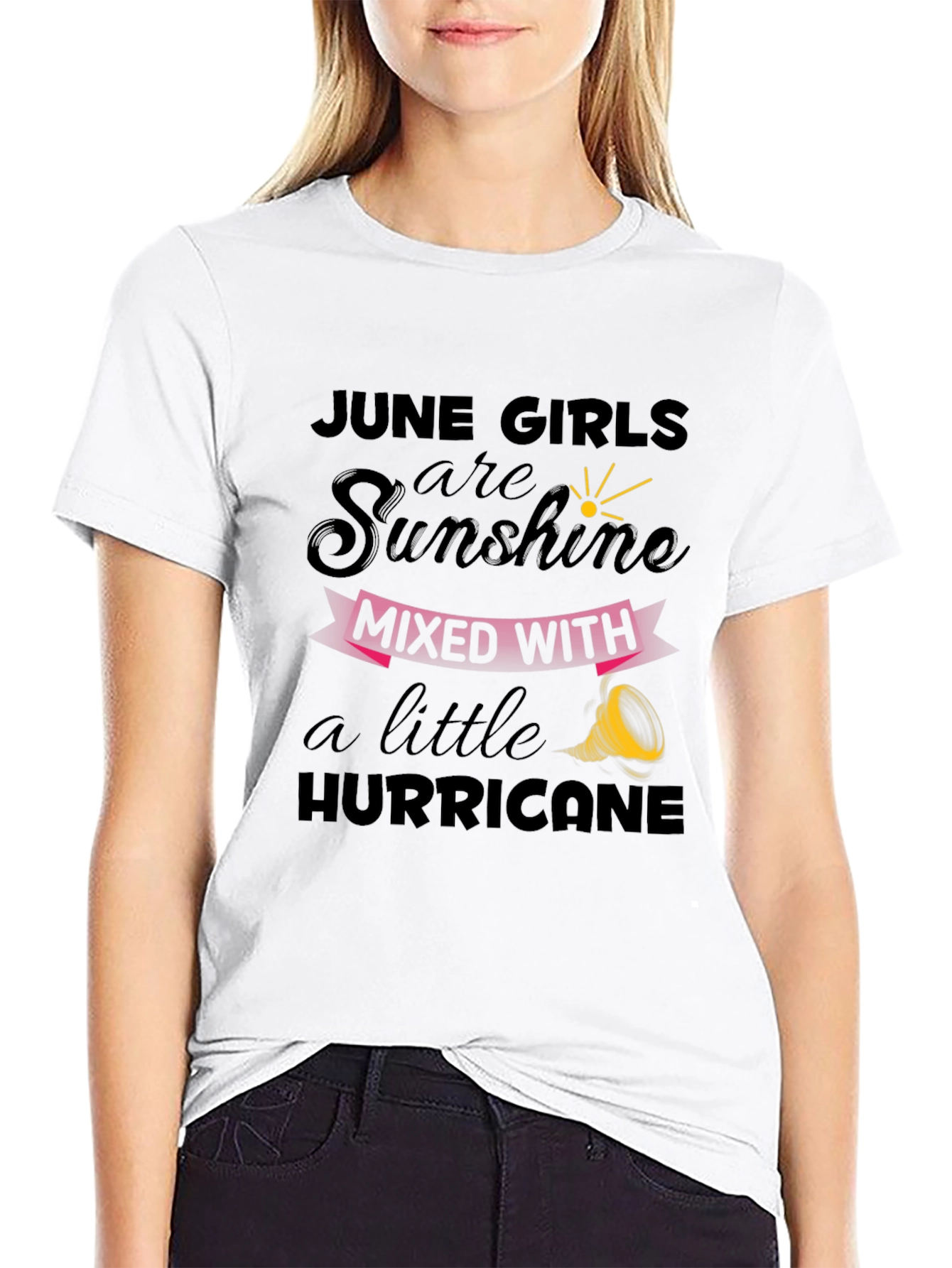 June Girls Sunshine Hurricane Graphic T-Shirt