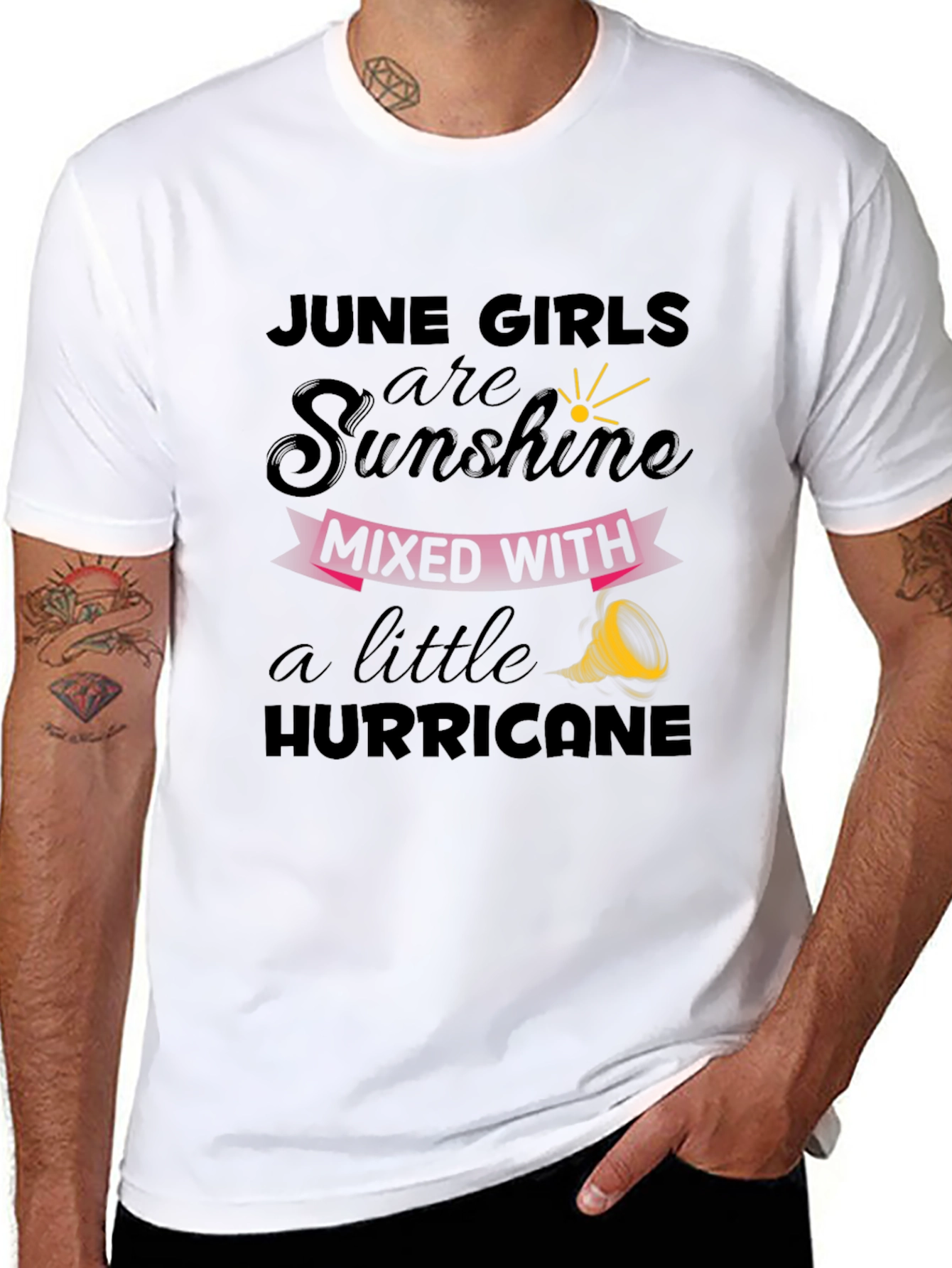 June Girls Sunshine Hurricane Graphic T-Shirt
