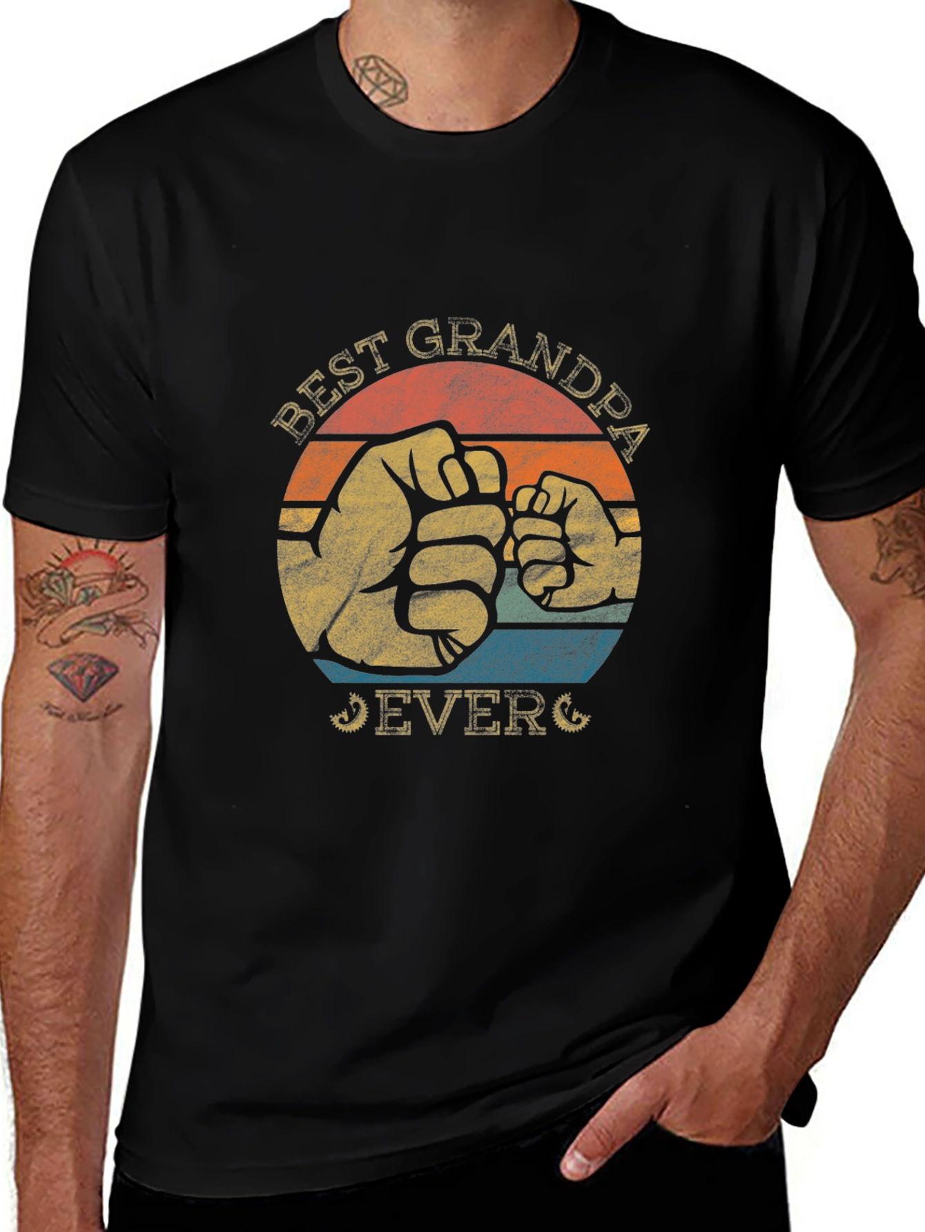 Best Grandpa Ever Graphic T-Shirt