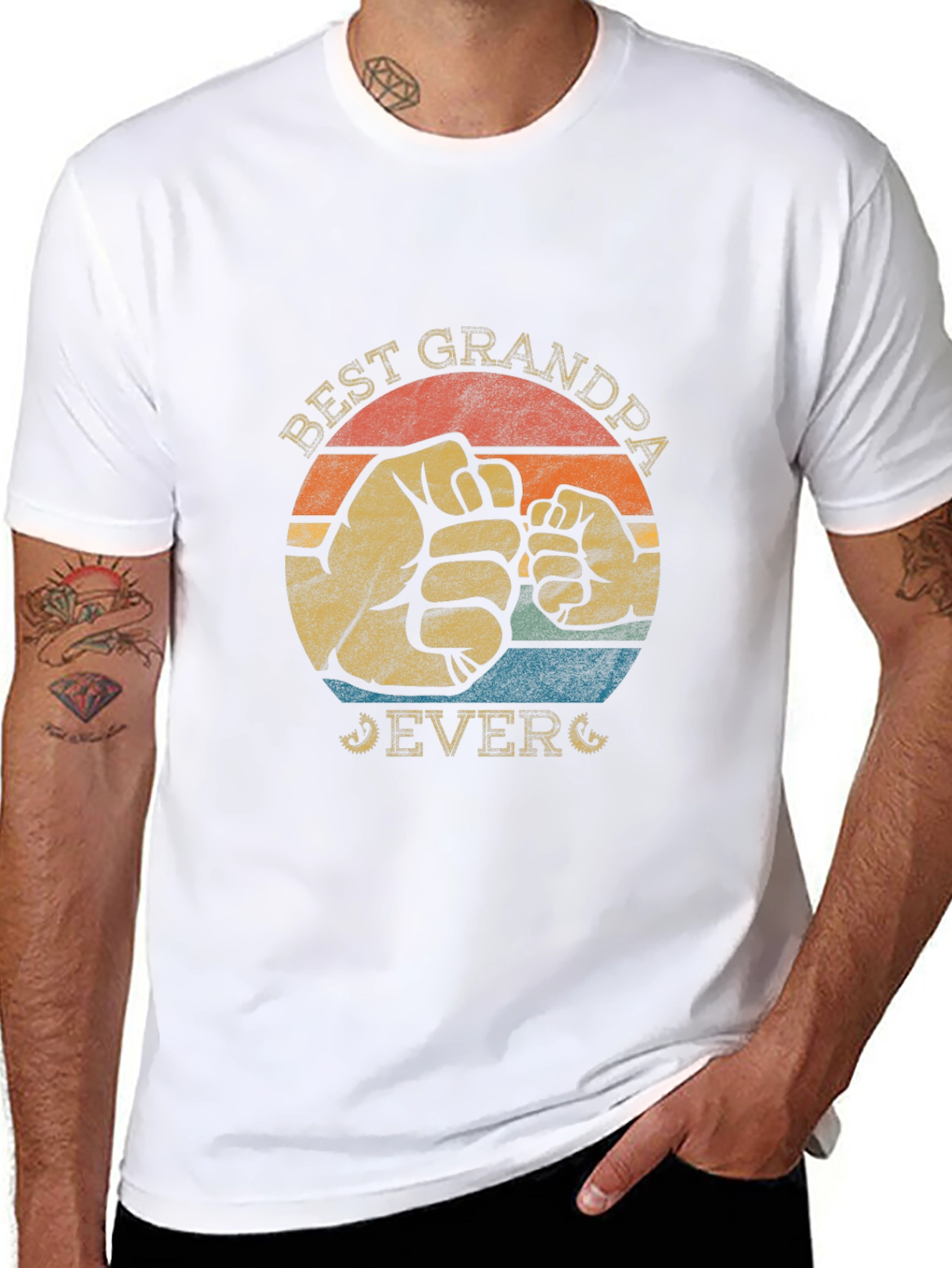 Best Grandpa Ever Graphic T-Shirt