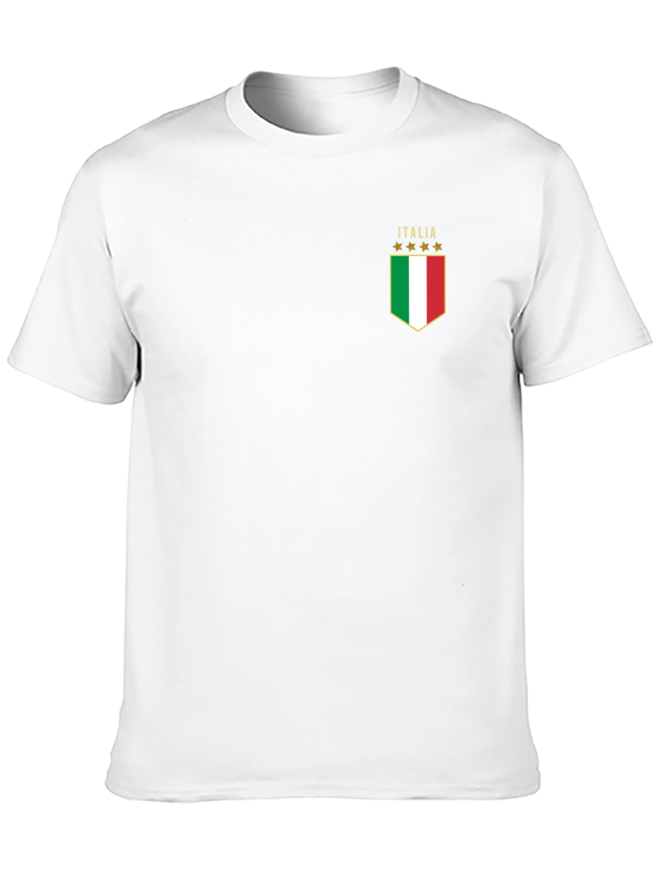 Italia Flag Graphic T-Shirt - Black Cotton Tee