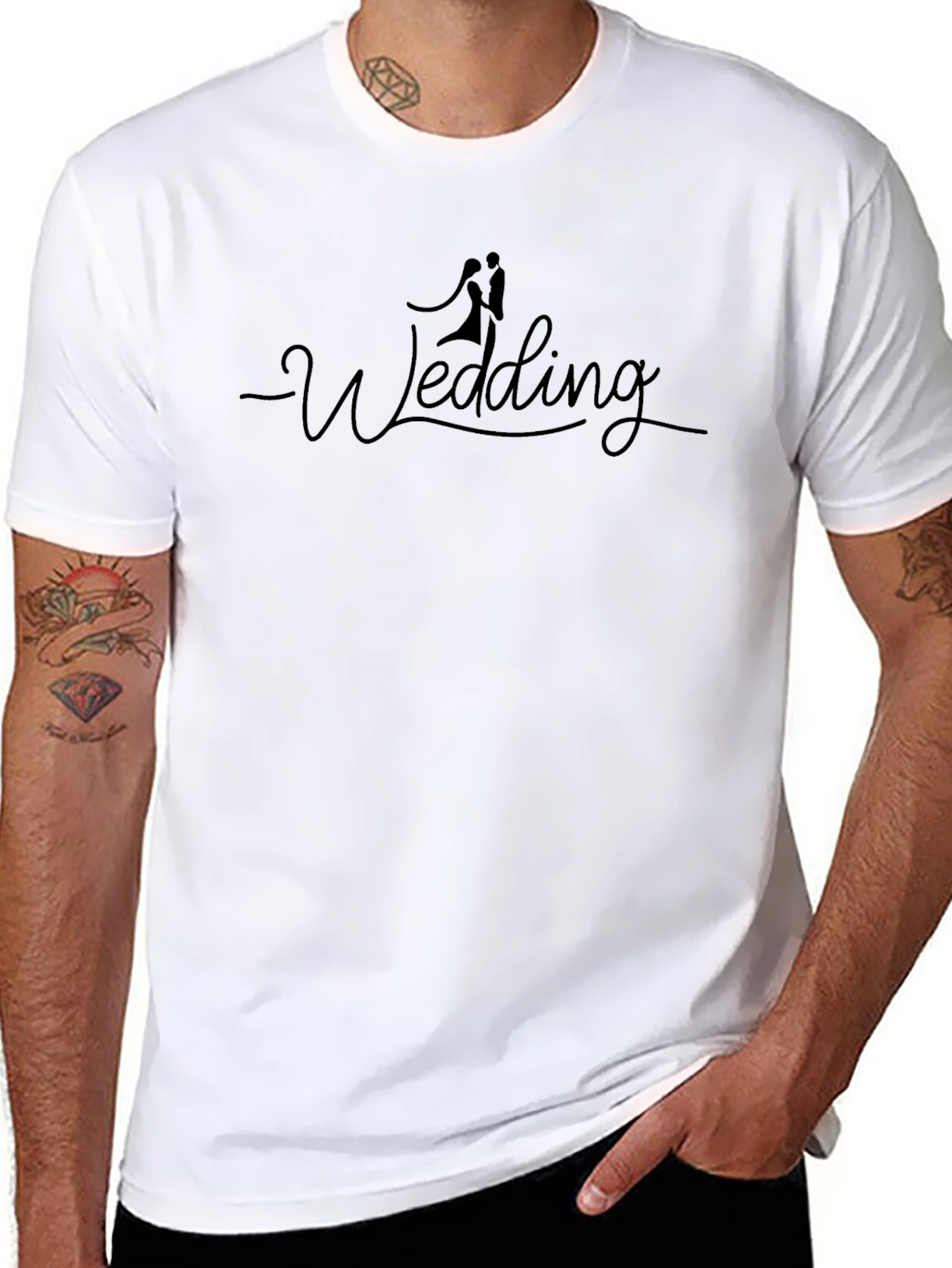 Wedding Day T-Shirt - Couple Silhouette