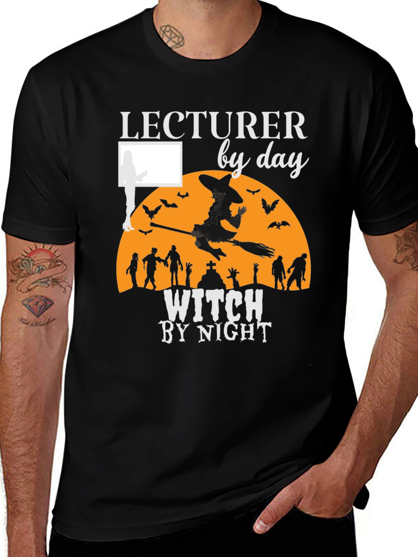 Lecturer by Day Witch by Night T-Shirt