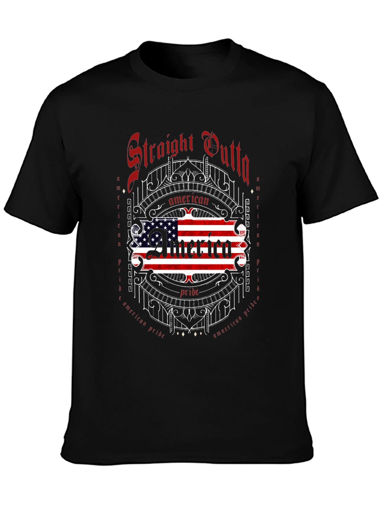 Straight Outta American Pride Graphic Tee