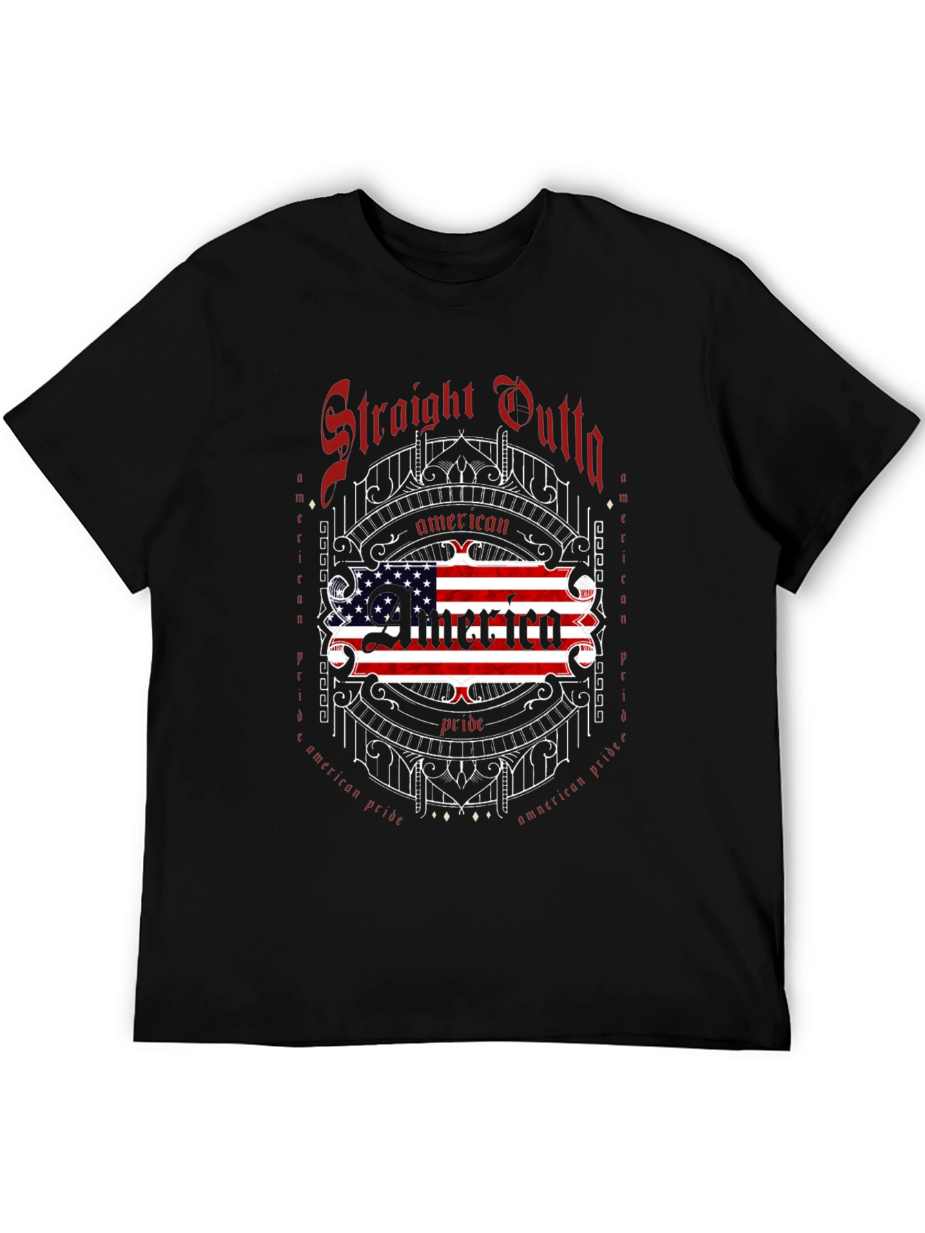 Straight Outta American Pride Graphic Tee