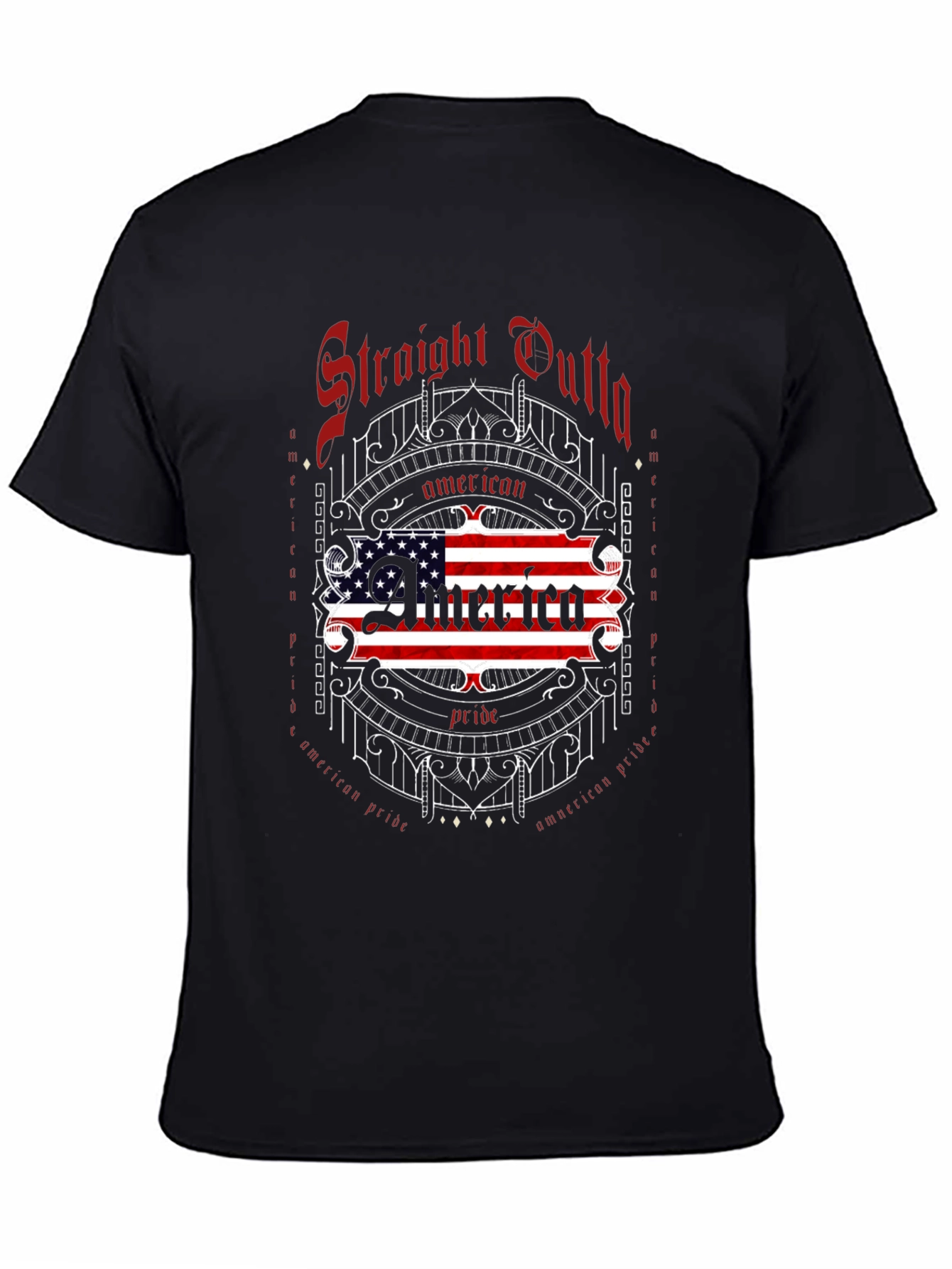 Straight Outta American Pride Graphic Tee
