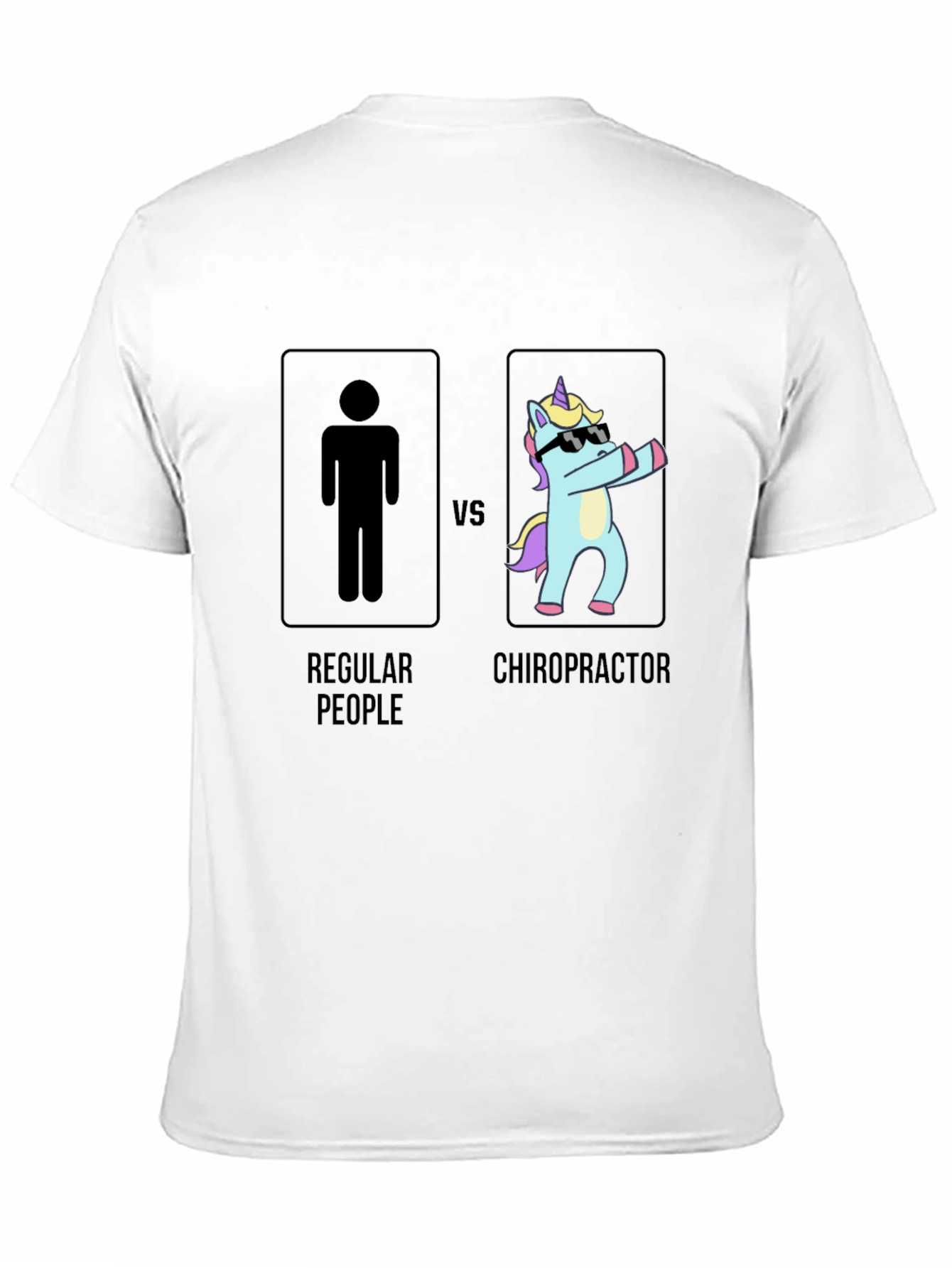 Chiropractor vs Regular People Black T-Shirt