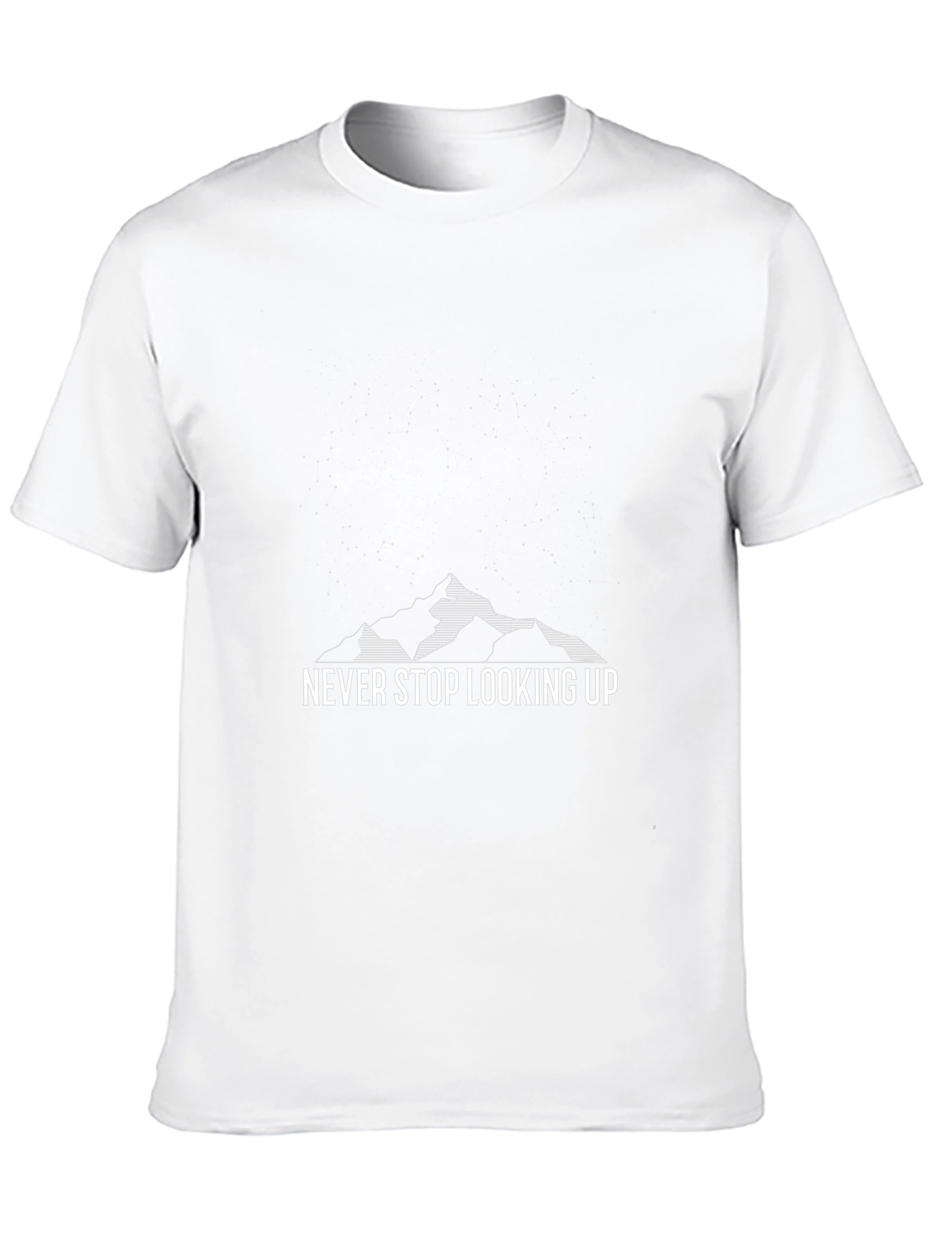 Never Stop Looking Up Graphic Tee - Black
