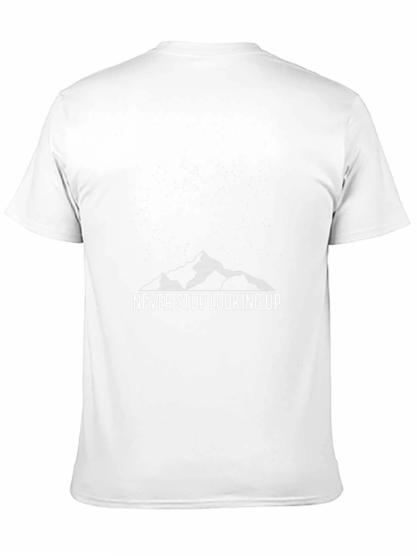 Never Stop Looking Up Graphic Tee - Black