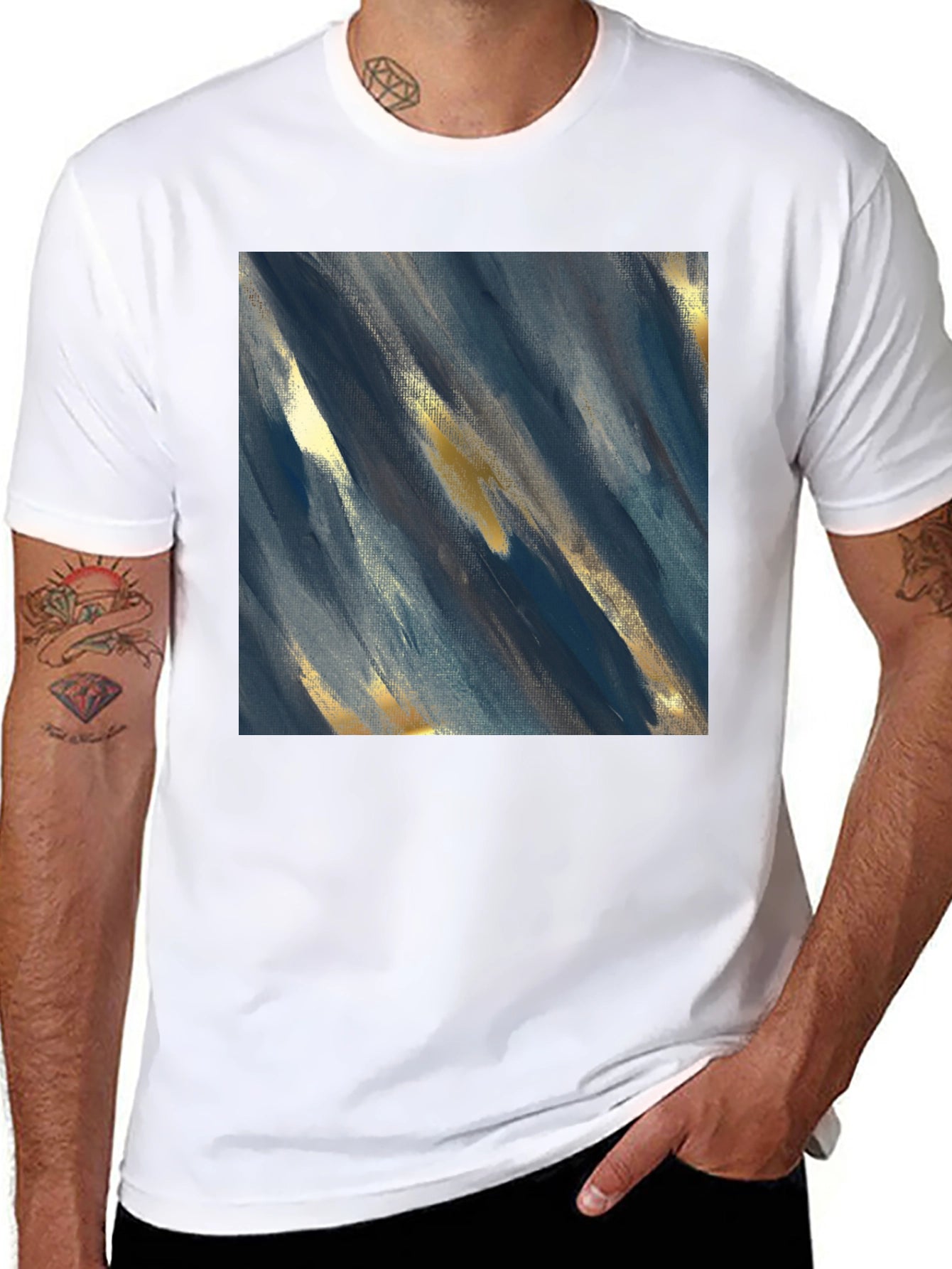 Abstract Art T-Shirt - Stylish Mens Graphic Tee