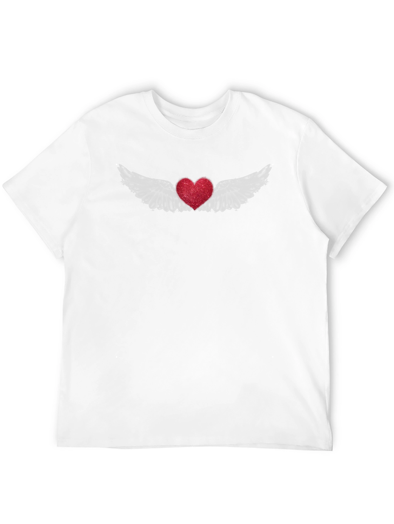 Winged Heart Tee - Black Crew Neck