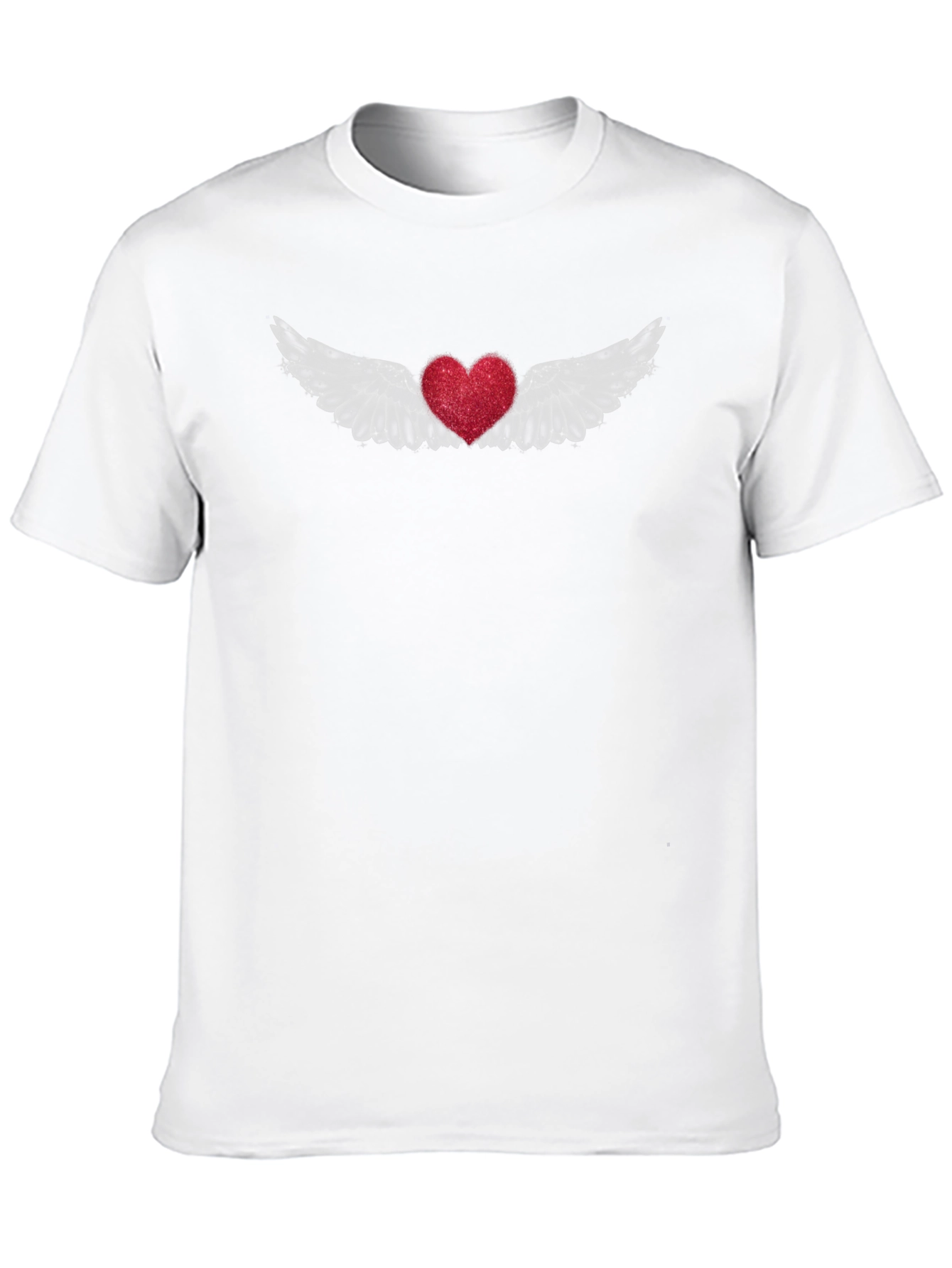 Winged Heart Tee - Black Crew Neck