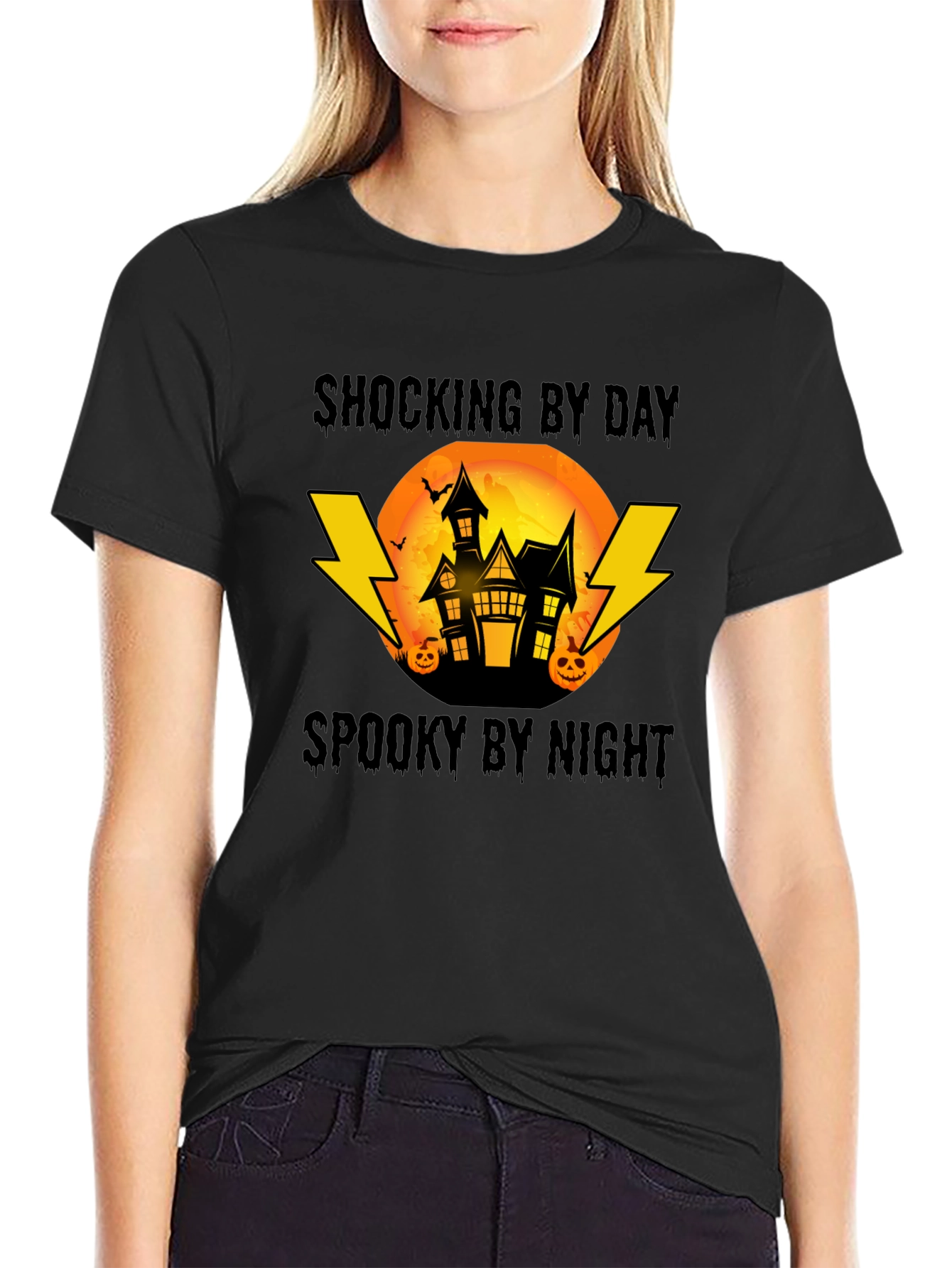 Shocking By Day Spooky By Night Halloween T-Shirt