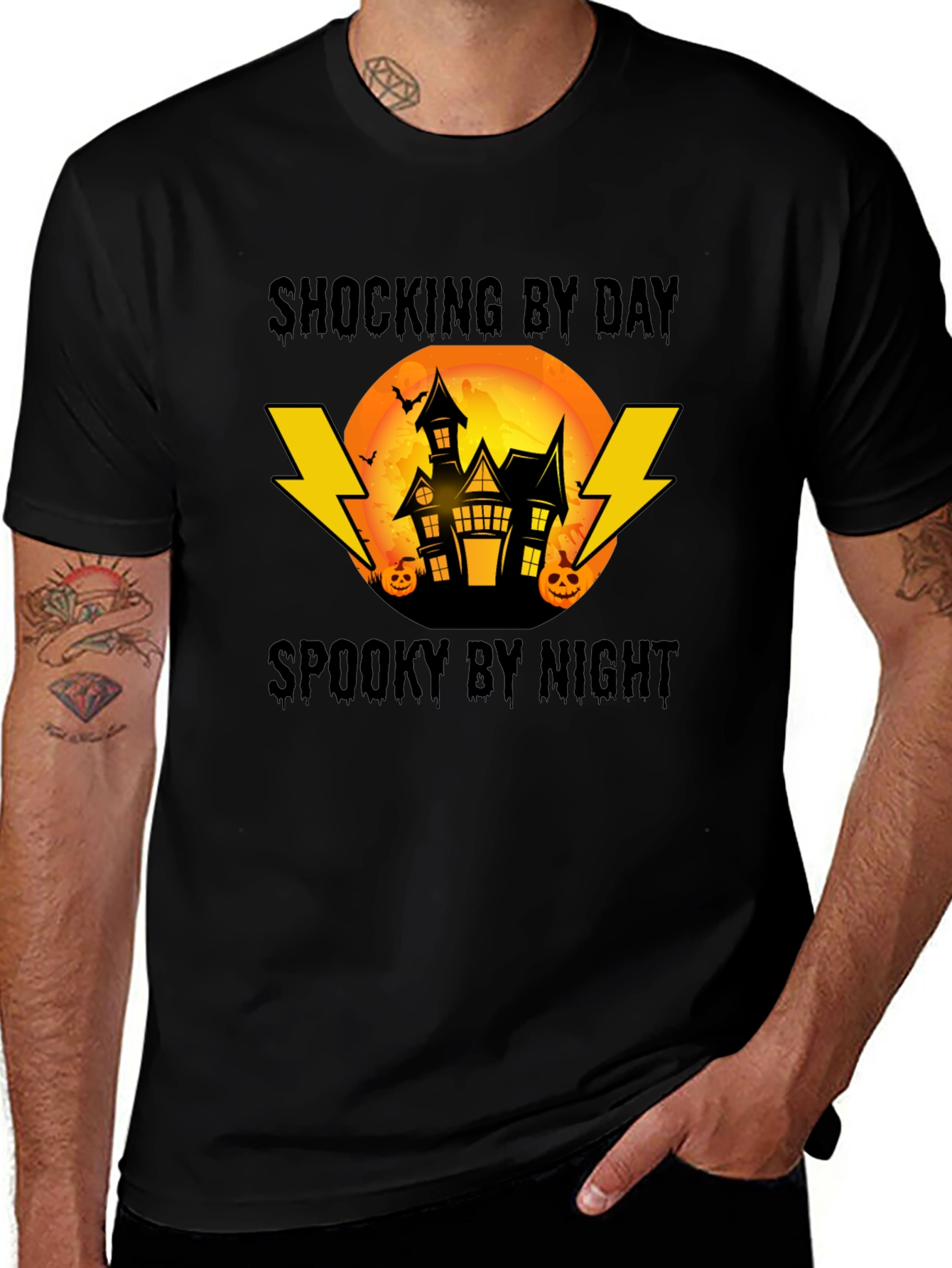 Shocking By Day Spooky By Night Halloween T-Shirt