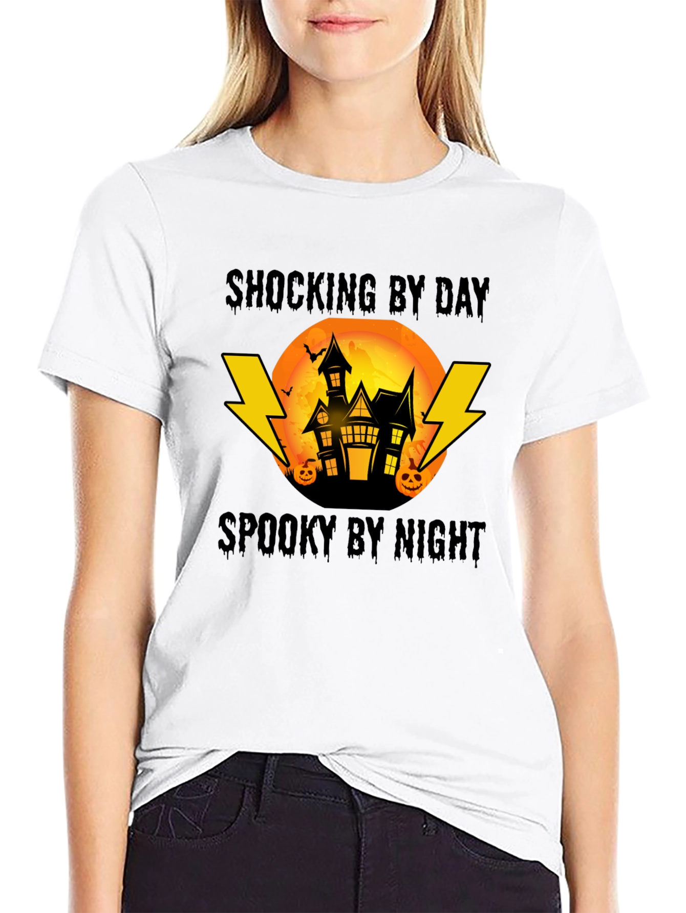 Shocking By Day Spooky By Night Halloween T-Shirt