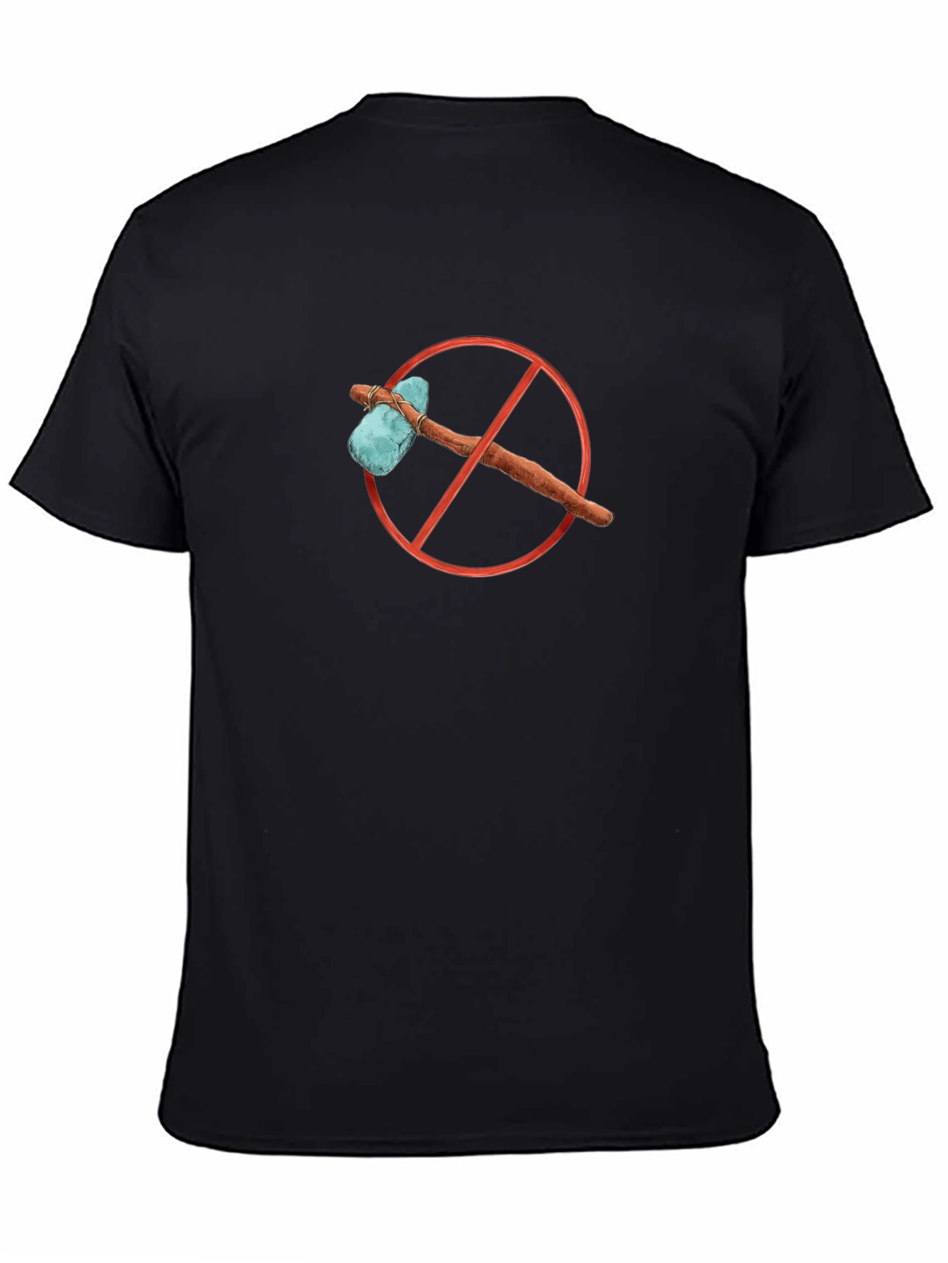 No Stone Tools T-Shirt - Black Graphic Tee