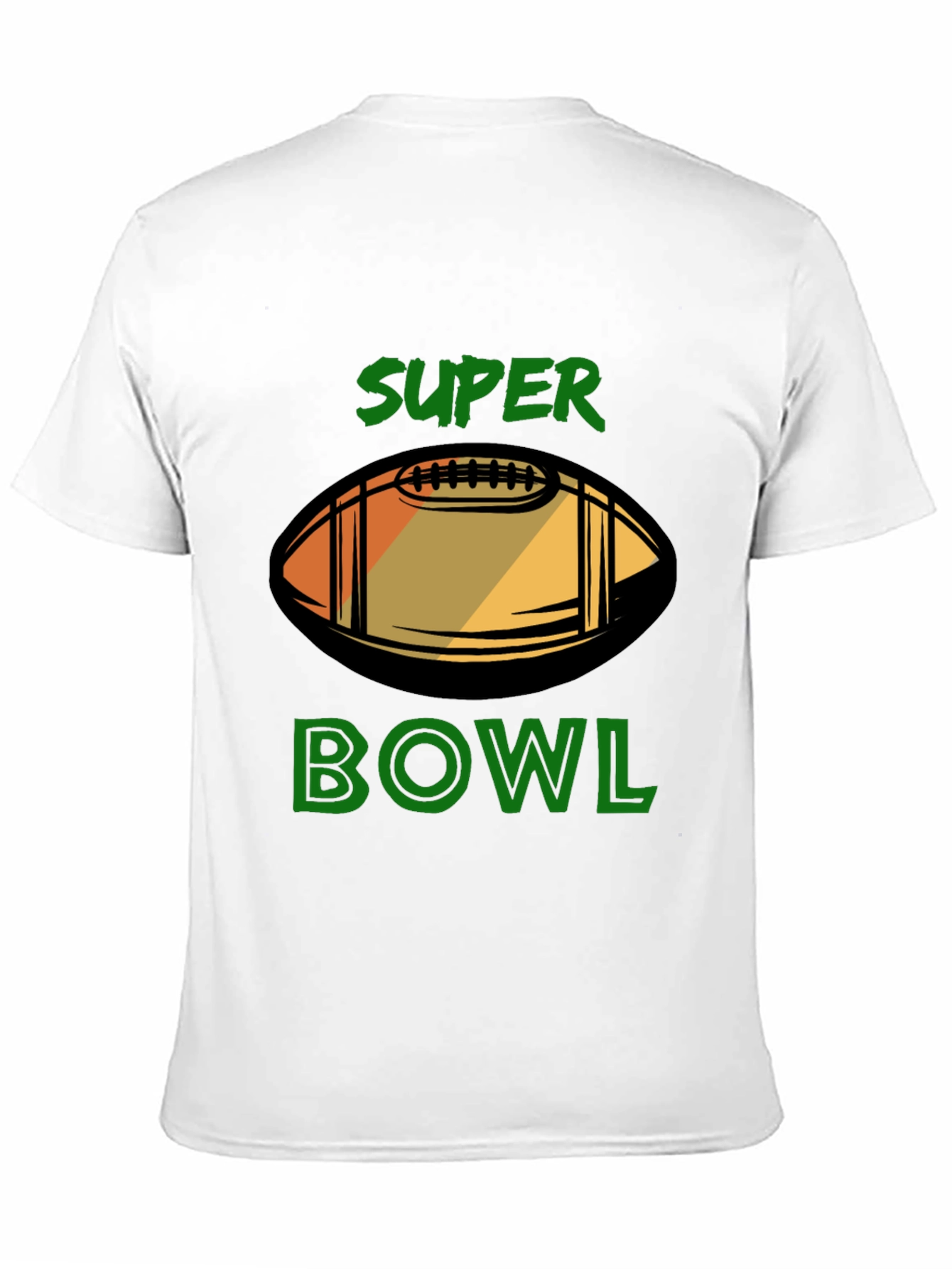Super Bowl Football Graphic Black T-Shirt