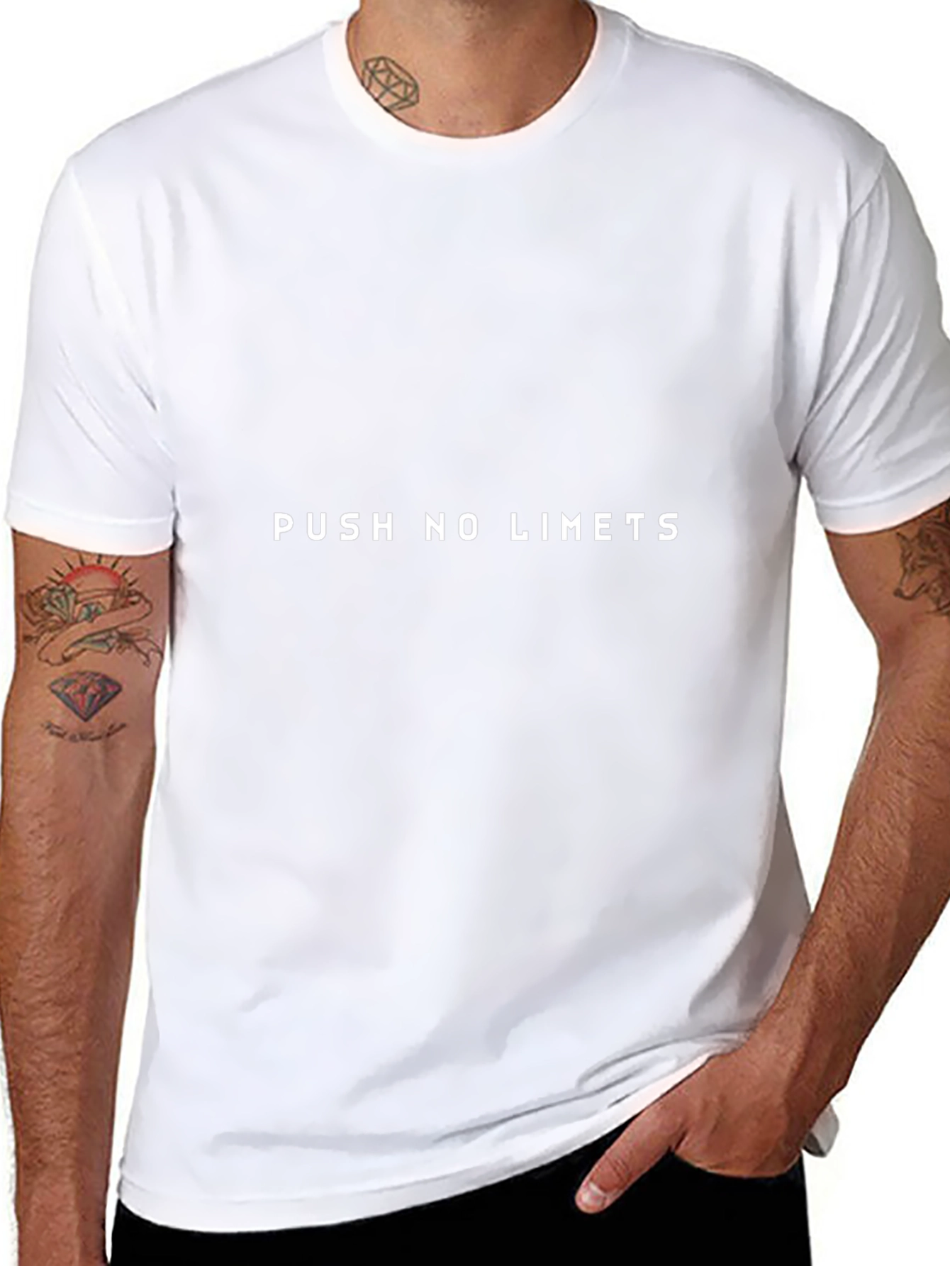 Push No Limits Black Graphic Tee