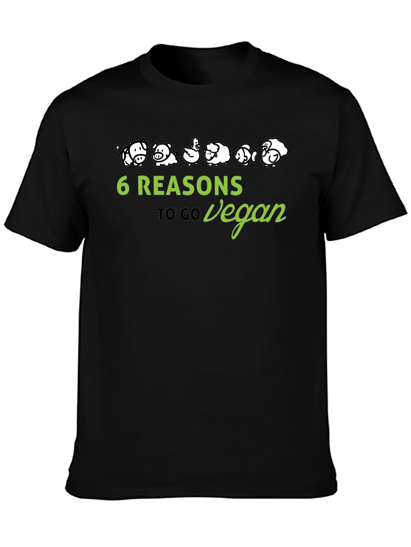 Vegan Reasons T-Shirt - Animal Lover Tee