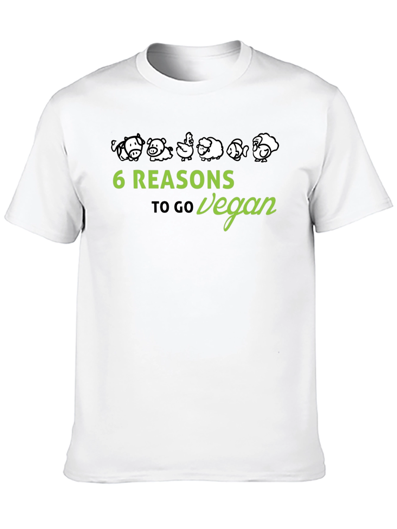 Vegan Reasons T-Shirt - Animal Lover Tee