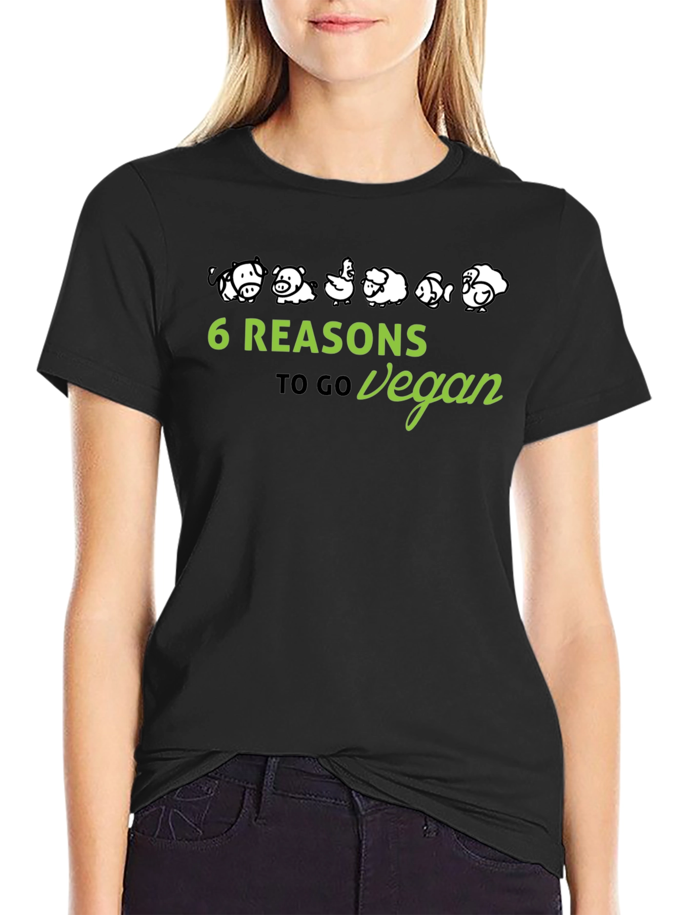 Vegan Reasons T-Shirt - Animal Lover Tee