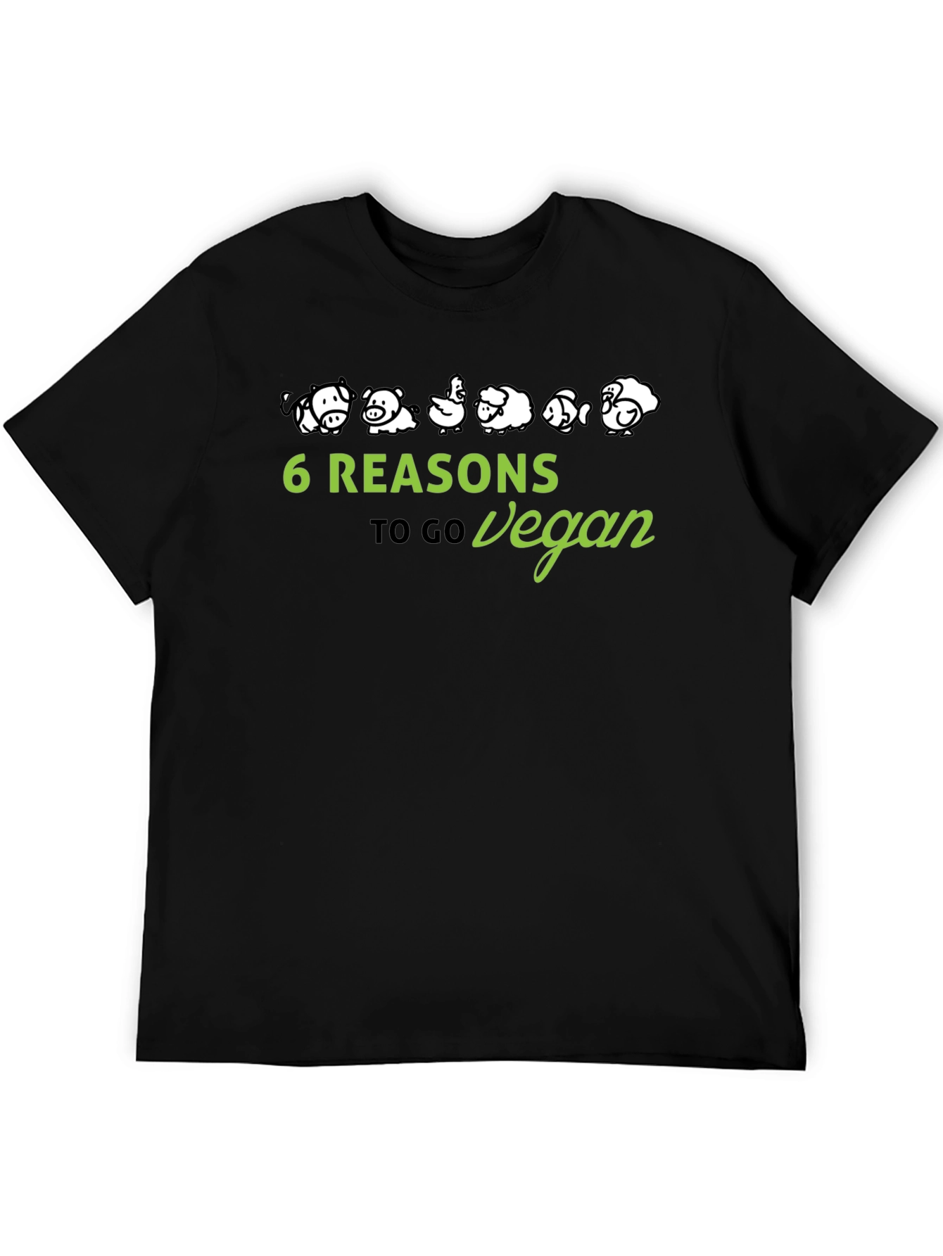 Vegan Reasons T-Shirt - Animal Lover Tee