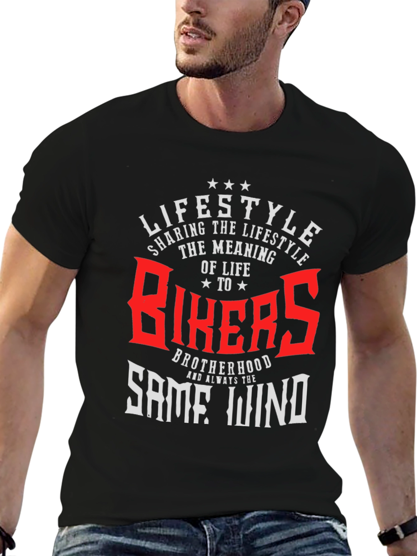 Bikers Lifestyle T-Shirt - Brotherhood & The Open Road