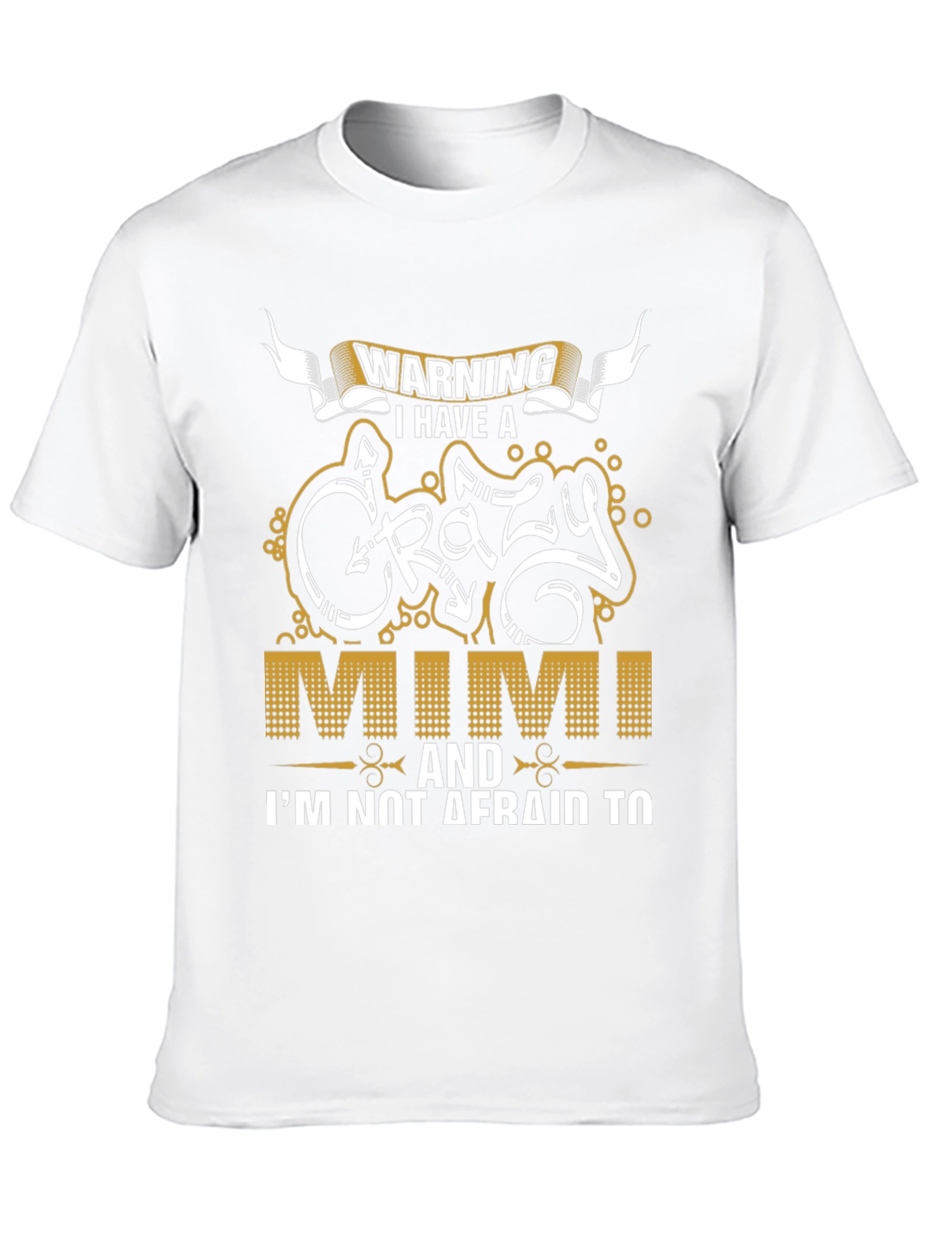Warning Crazy Mimi T-Shirt Novelty Graphic Tee