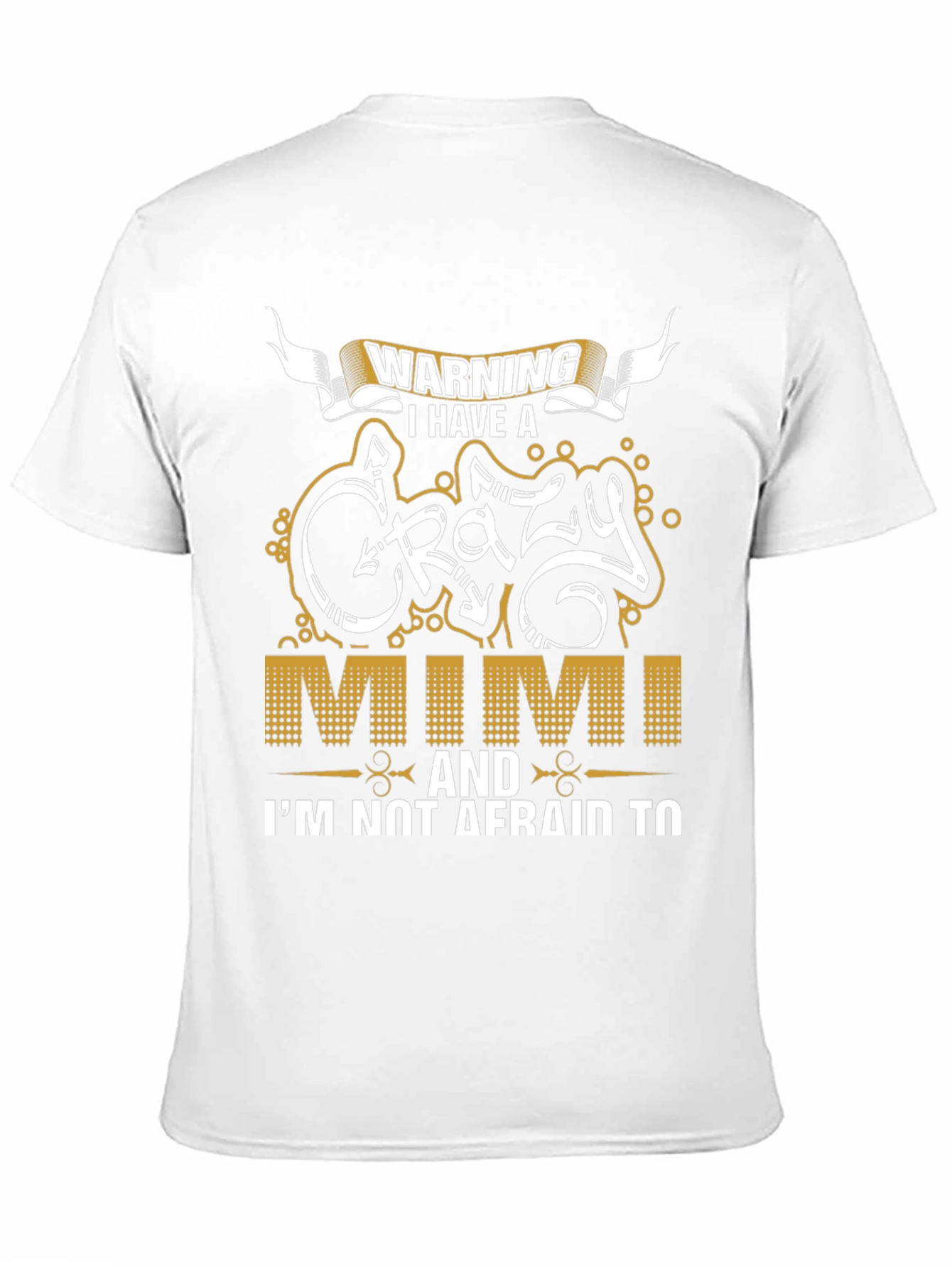 Warning Crazy Mimi T-Shirt Novelty Graphic Tee