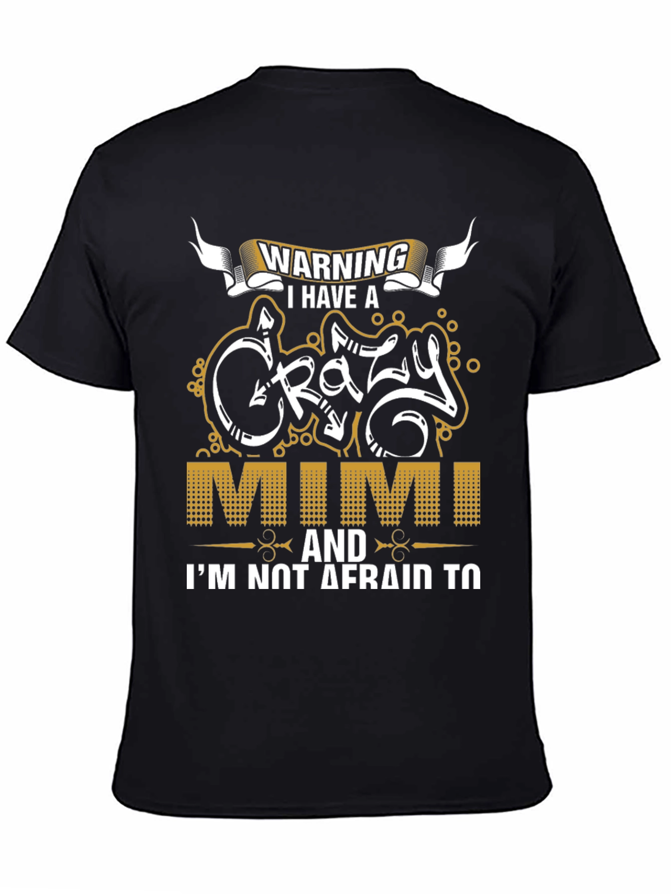 Warning Crazy Mimi T-Shirt Novelty Graphic Tee