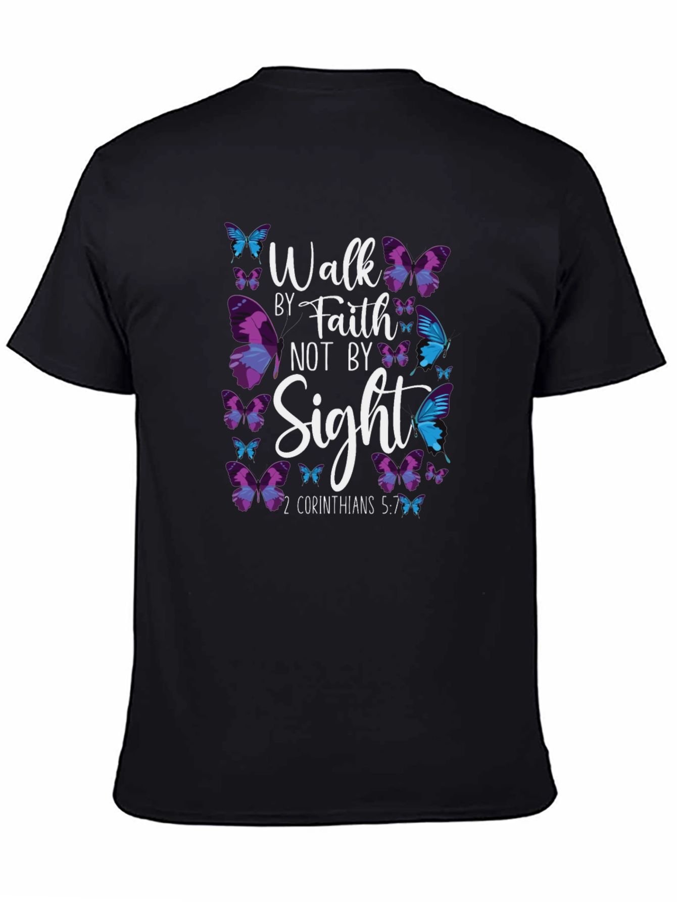 Faith Butterfly Graphic Tee - Christian T-Shirt