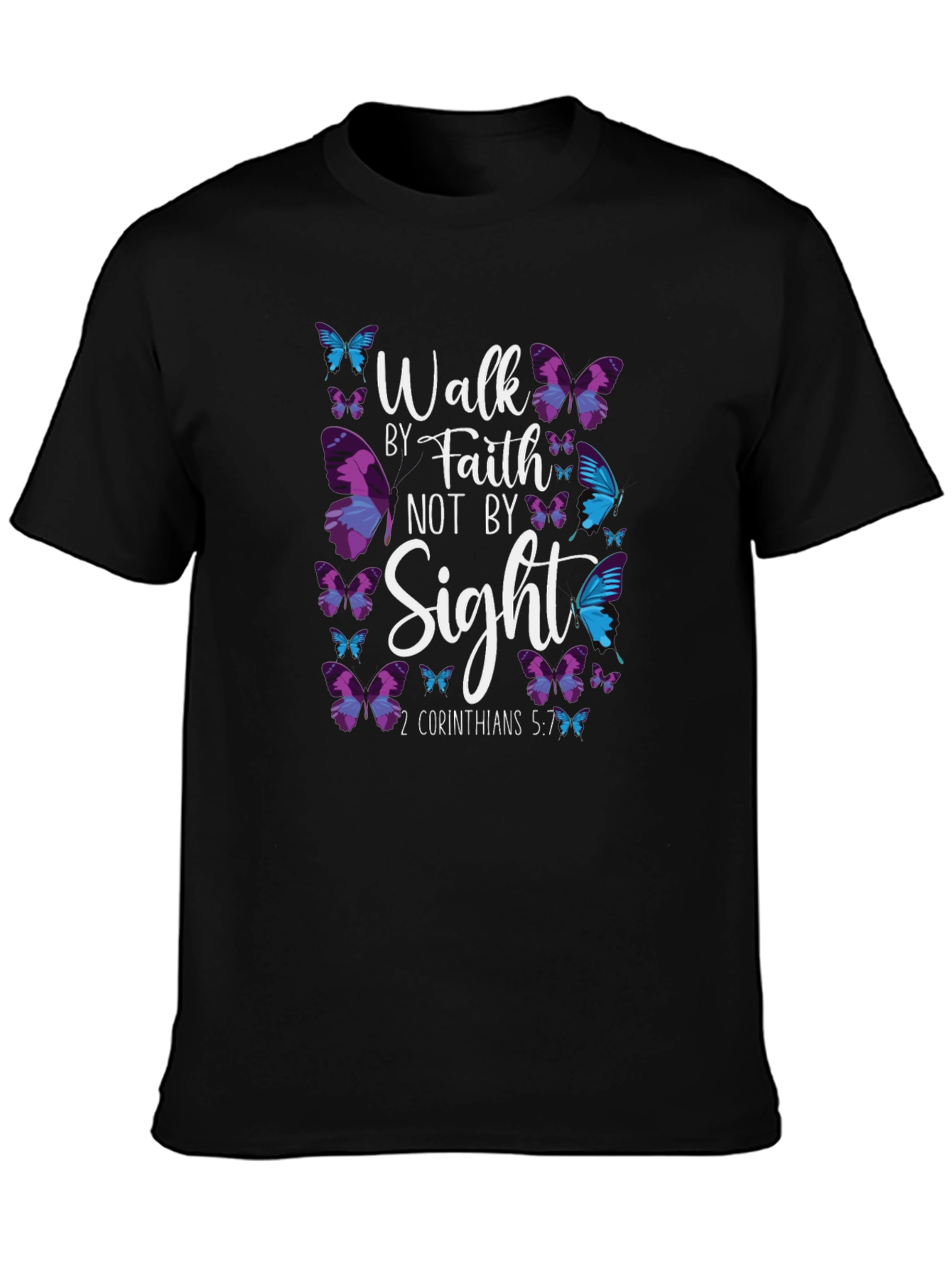 Faith Butterfly Graphic Tee - Christian T-Shirt