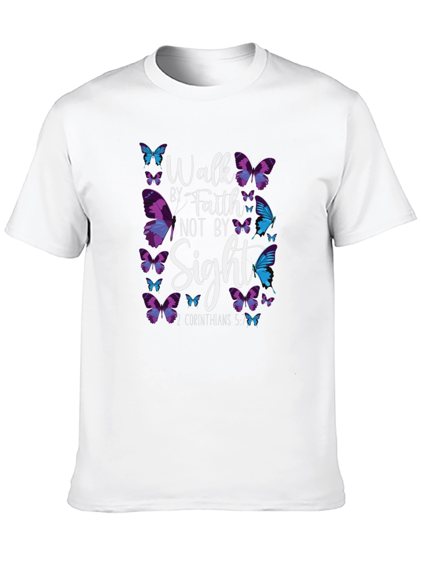 Faith Butterfly Graphic Tee - Christian T-Shirt