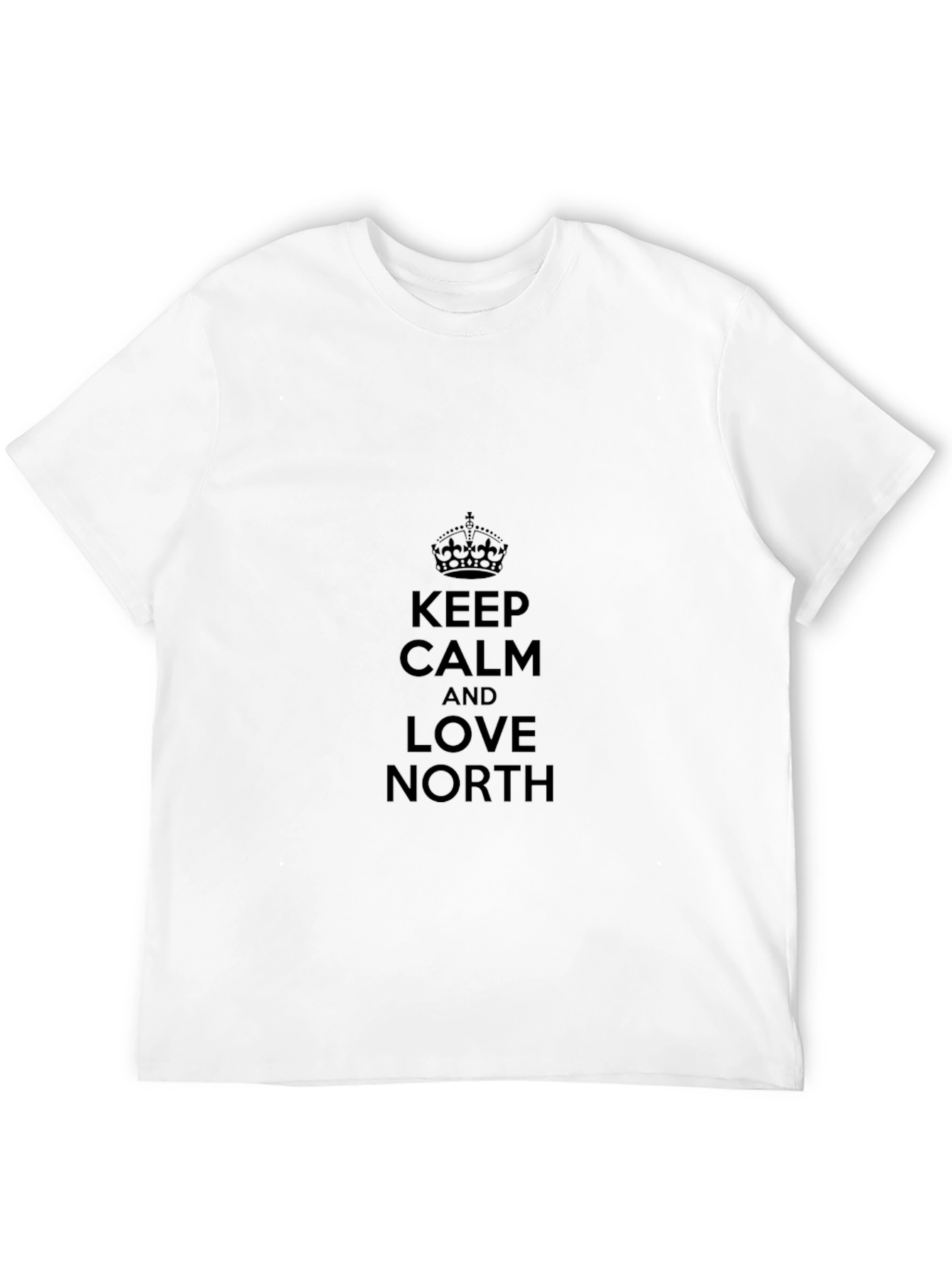 Keep Calm & Love North Black T-Shirt